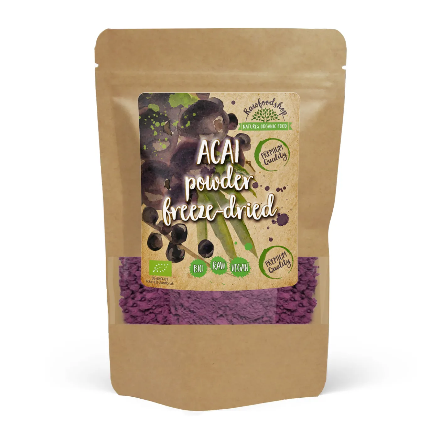Acai Pulver Frystorkad EKO 250g