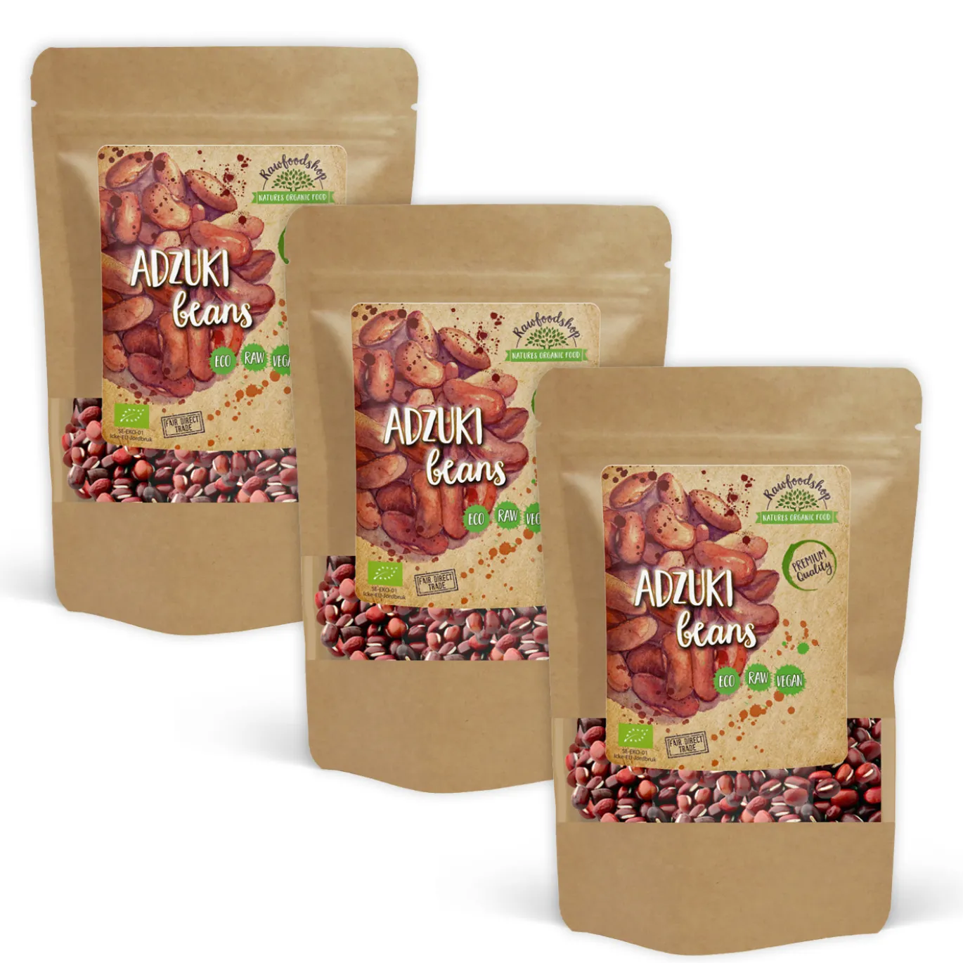 Adzuki bönor EKO 500g x 3 paket