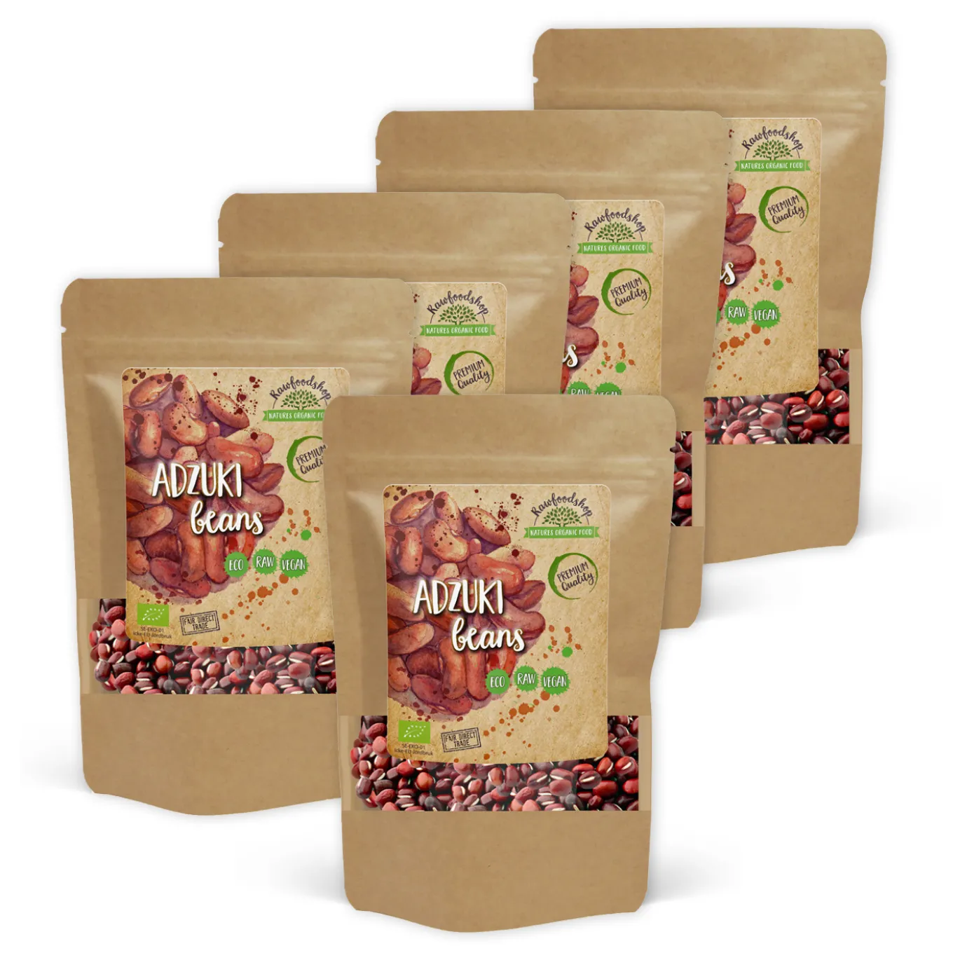 Adzuki bönor EKO 500g x 5 paket