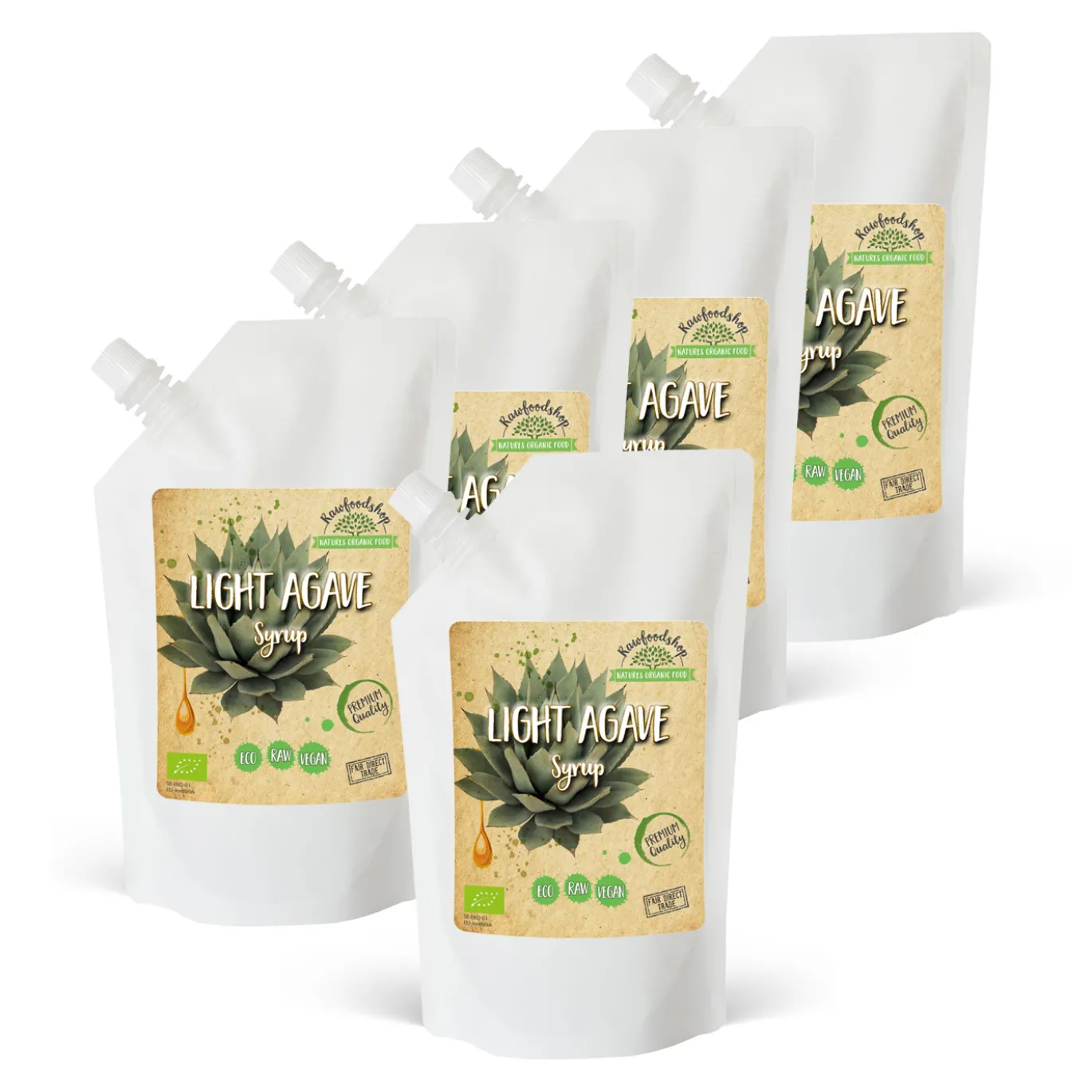 Agave Sirap Ljus EKO 500ml x 5 paket