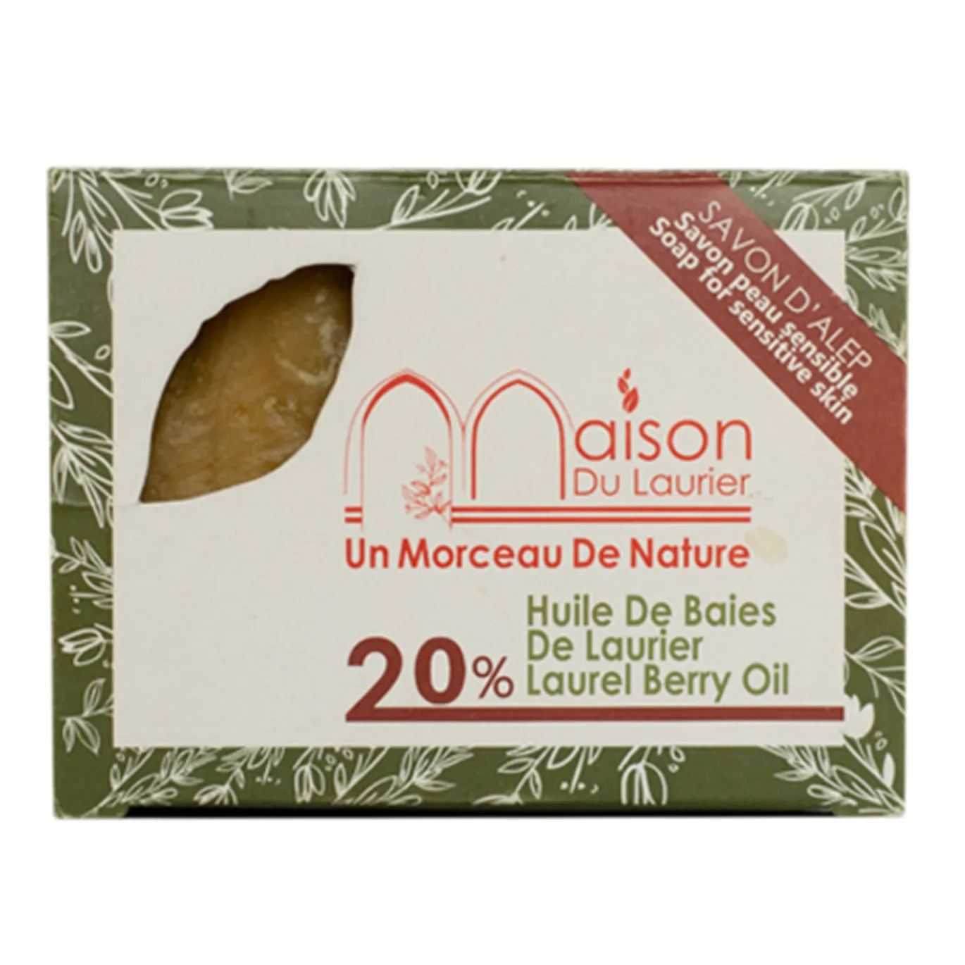Aleppotvål Lagerbärsolja 20% 200g