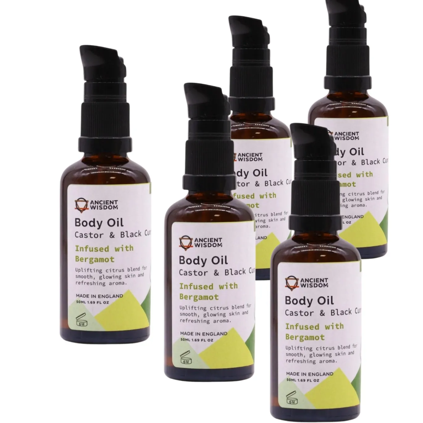 Ansikte & Kroppsolja Bergamott EKO 50ml x 5 st
