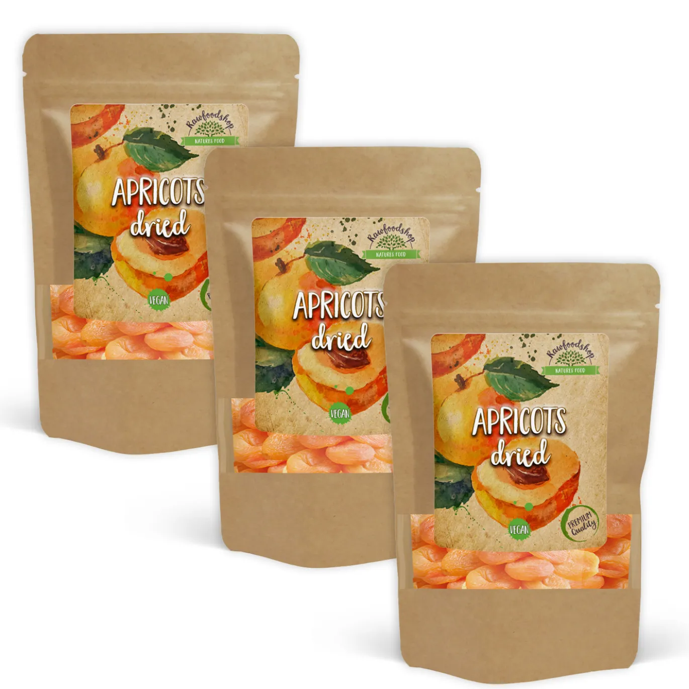 Aprikoser 500g x 3 paket