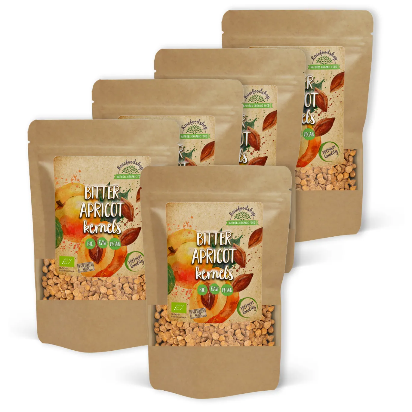 Aprikoskärnor Bittra EKO 500g x 5 paket