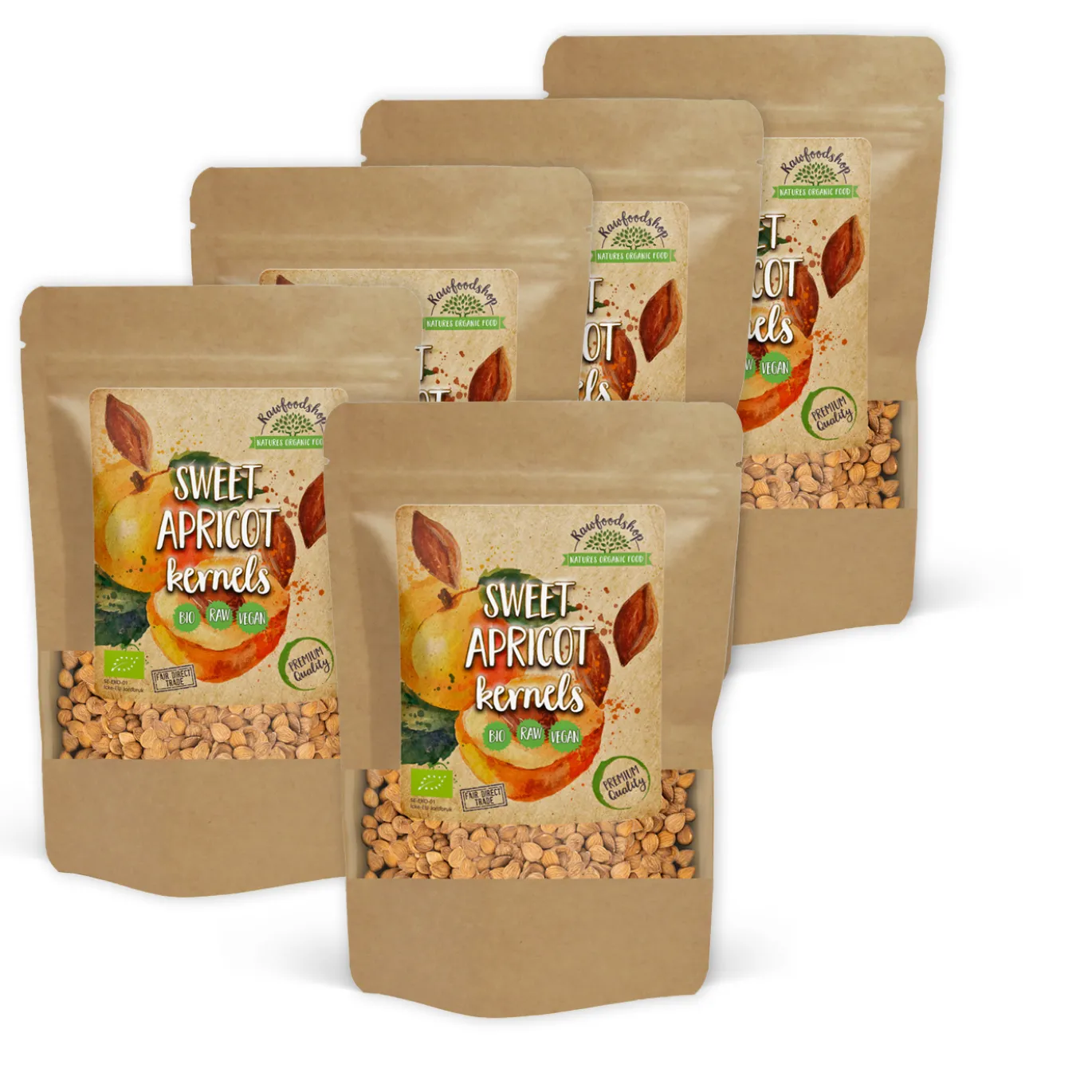 Aprikoskärnor Söta EKO 500g x 5 paket