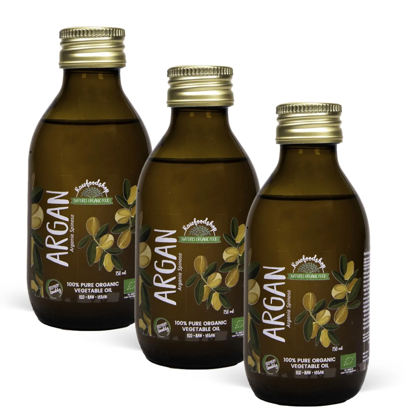 Arganolja EKO 150ml x 3 flaskor