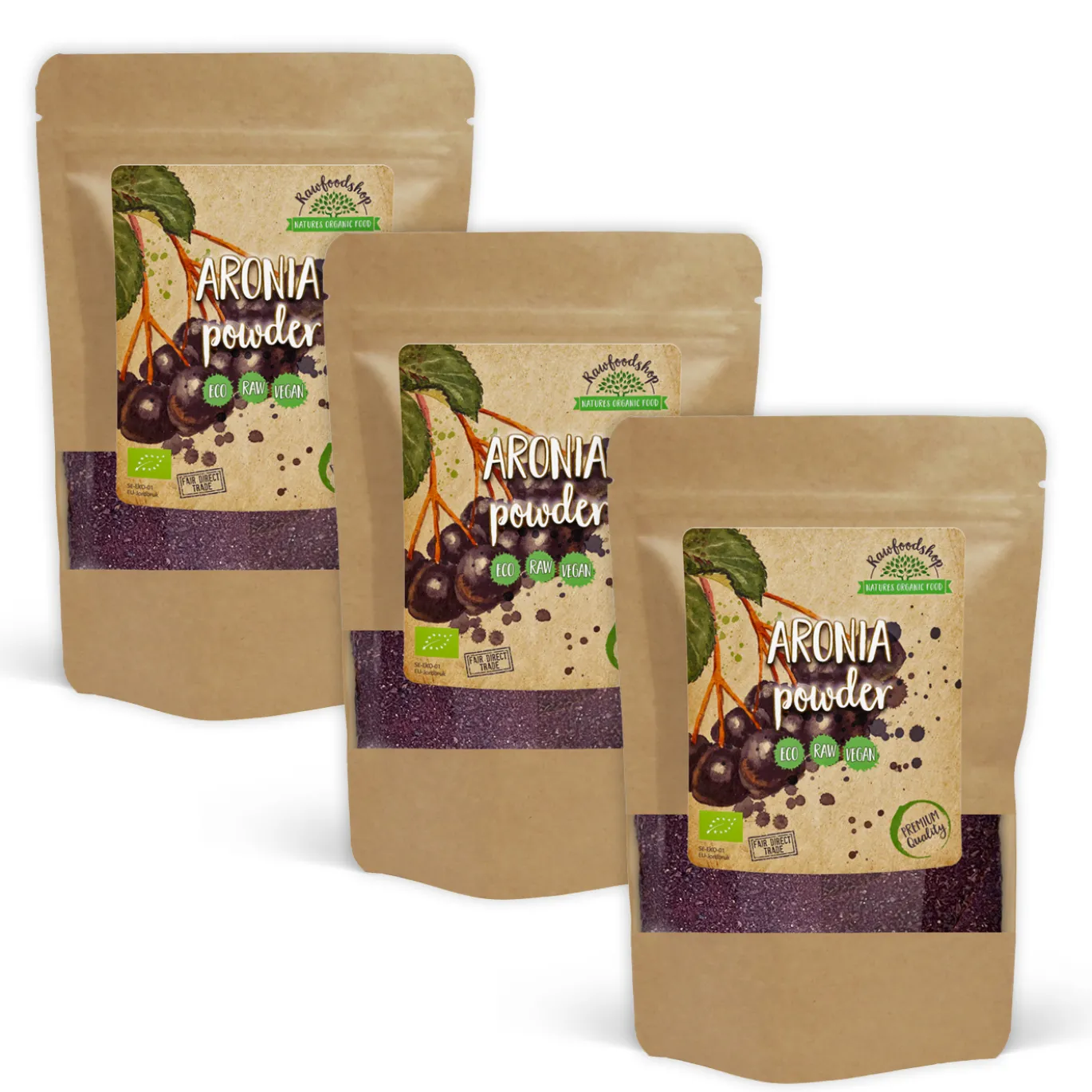 Aronia Pulver EKO 125g x 3 paket