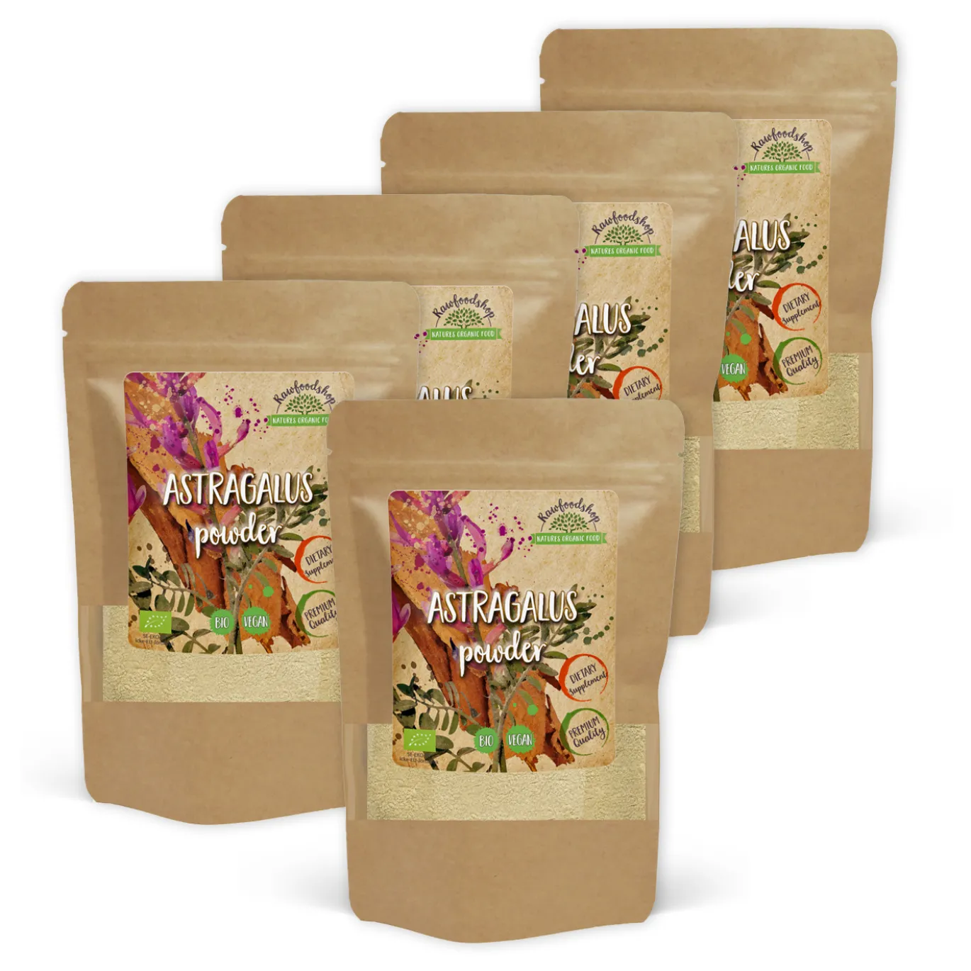 Astragalus Pulver EKO 125g x 5 paket