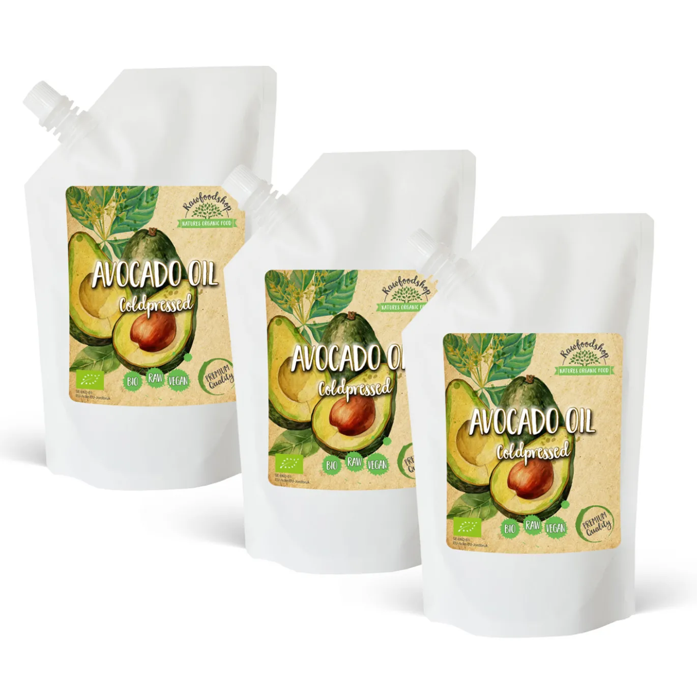 Avokadoolja EKO 500 ml x 3 paket