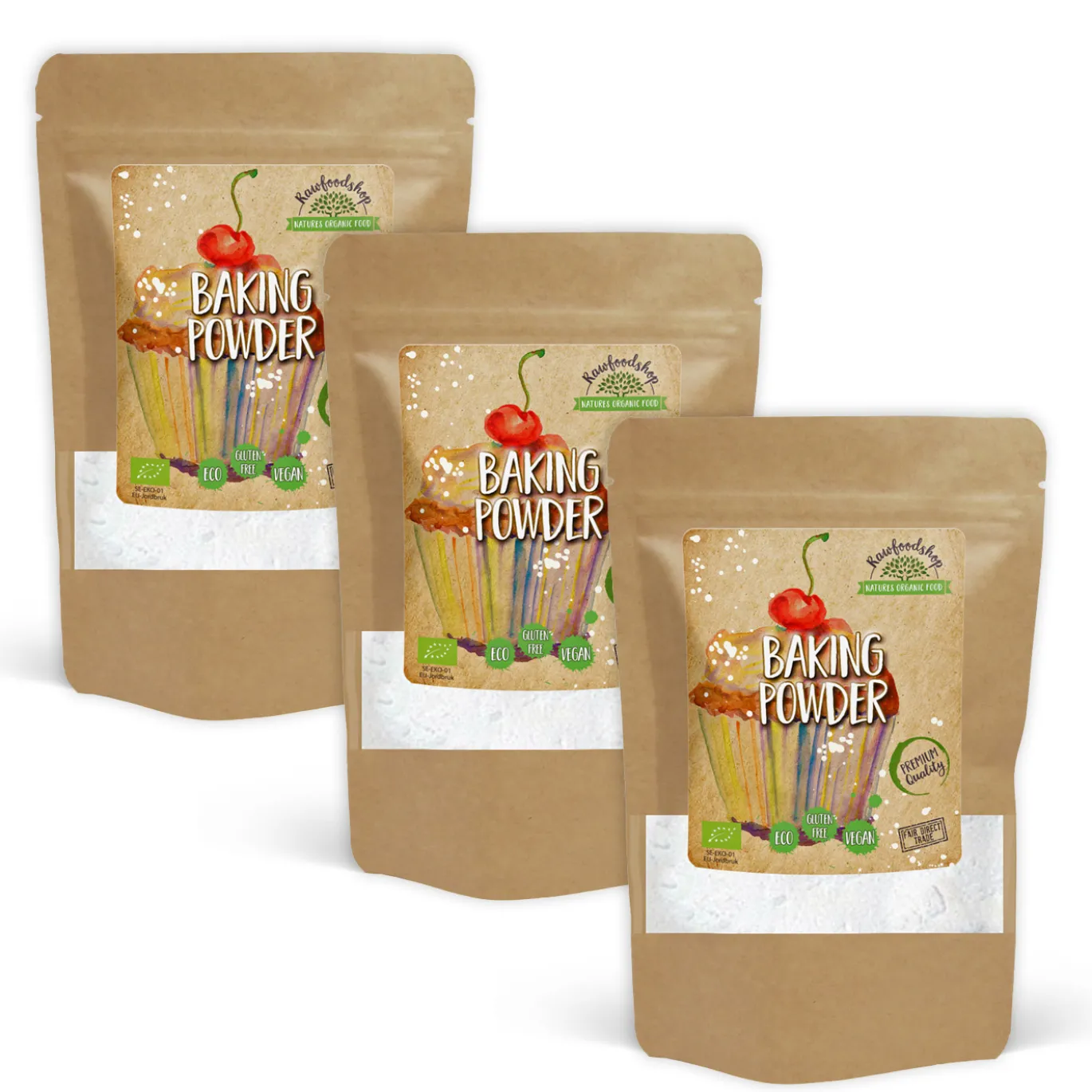 Bakpulver EKO 100g x 3 paket
