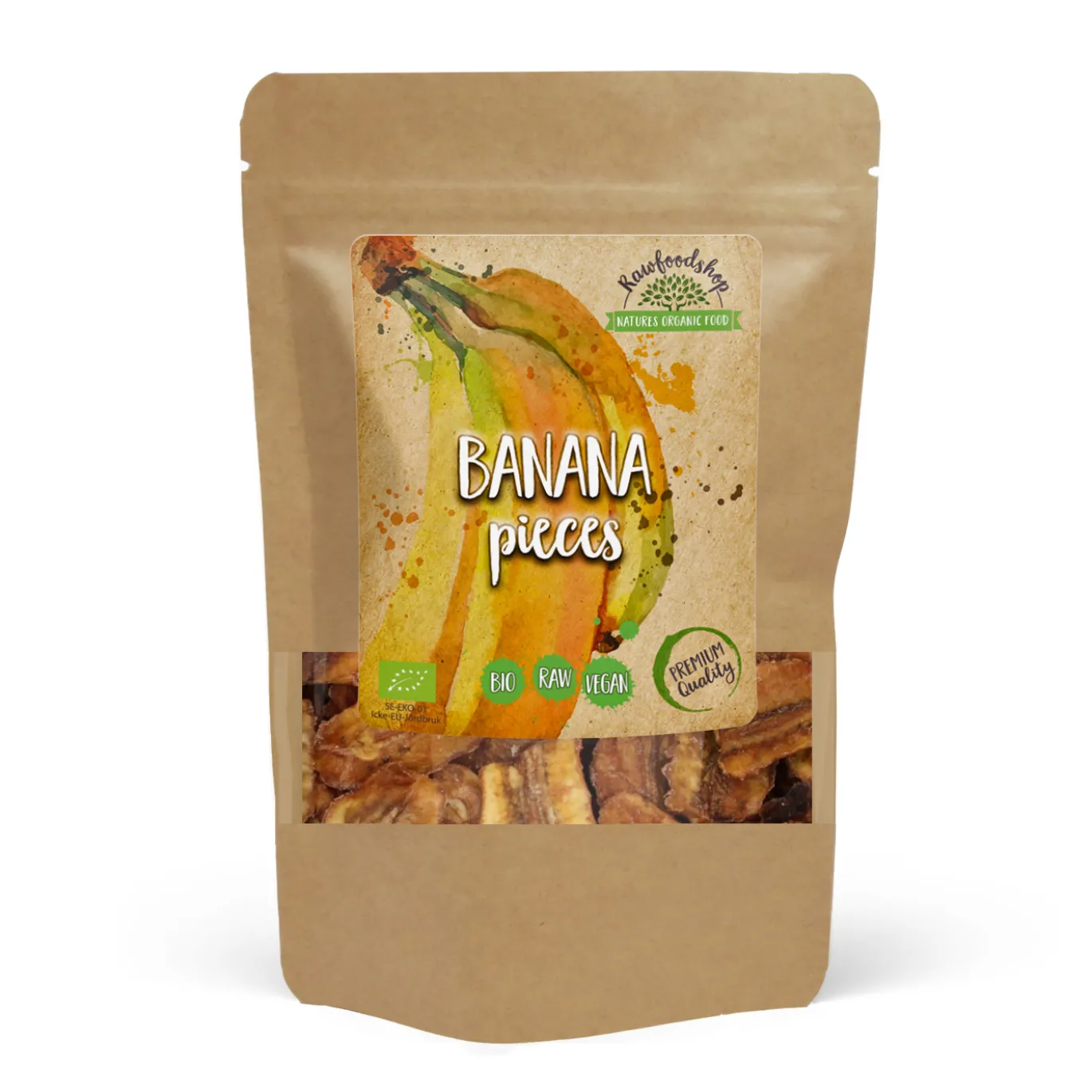 Bananer i bitar EKO 500g