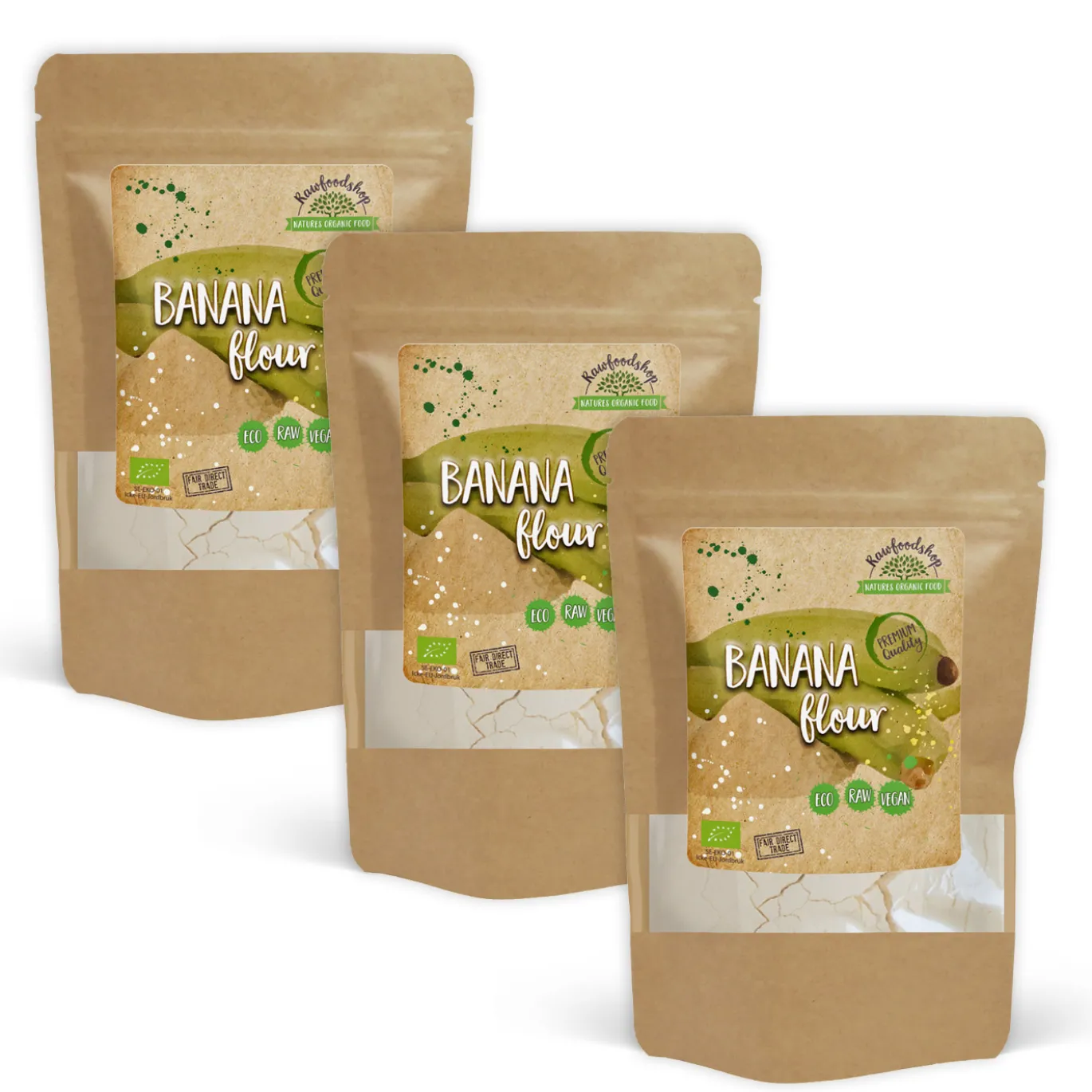 Bananmjöl EKO 500g x 3 paket