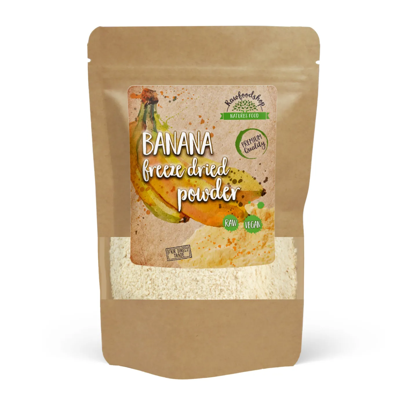 Bananpulver Frystorkat 125g