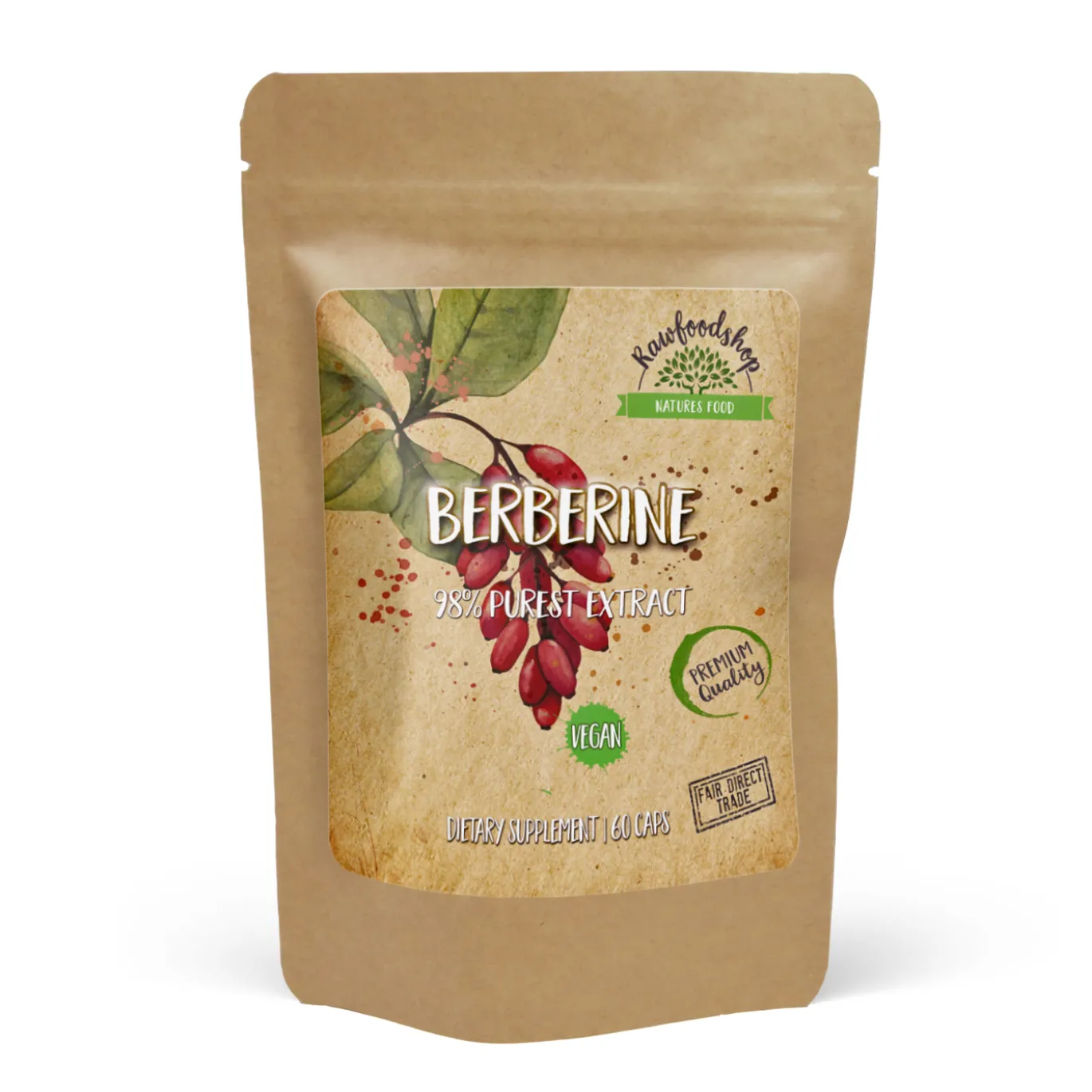 Berberine Extract 400mg 60 kapslar