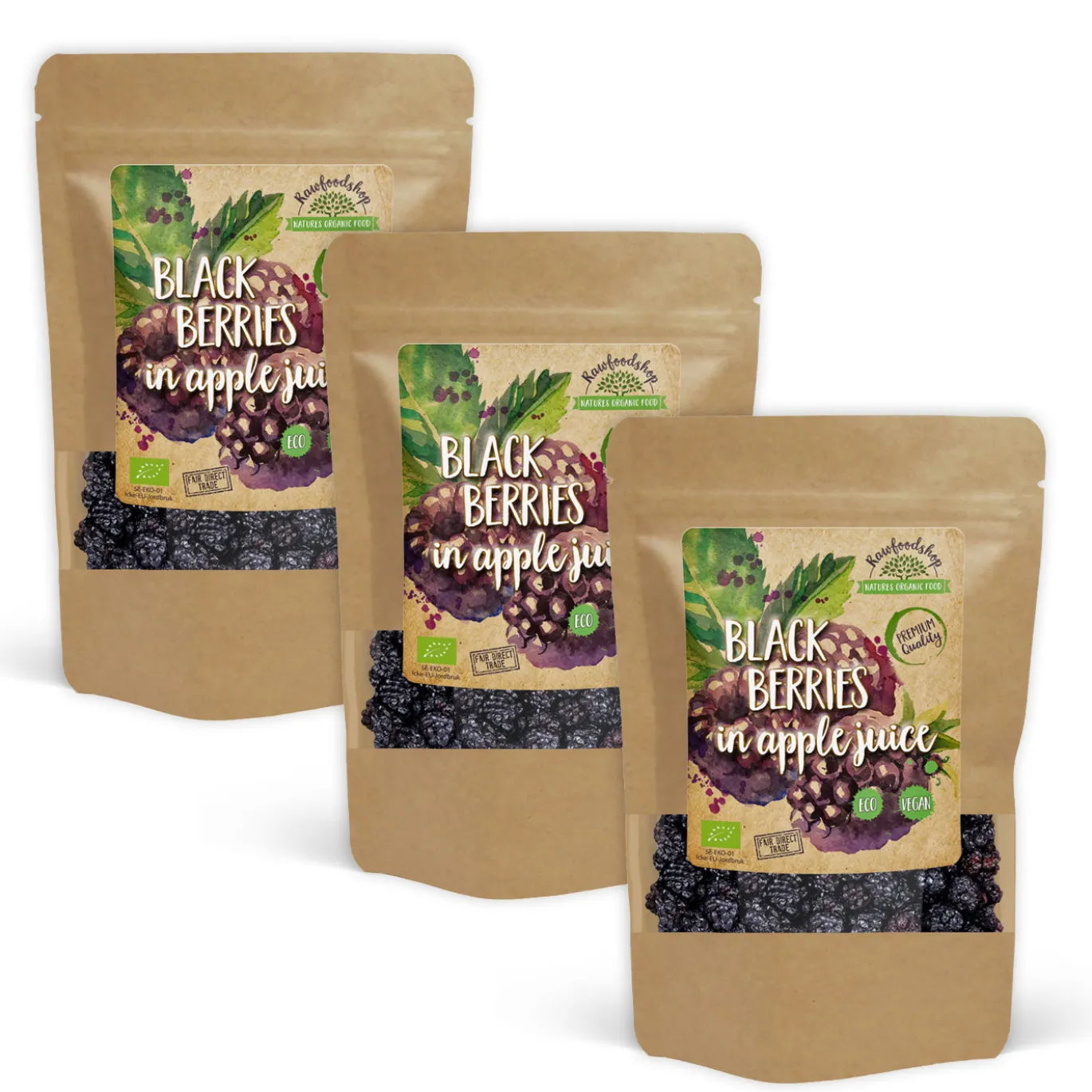 Björnbär EKO 100g x 3 paket