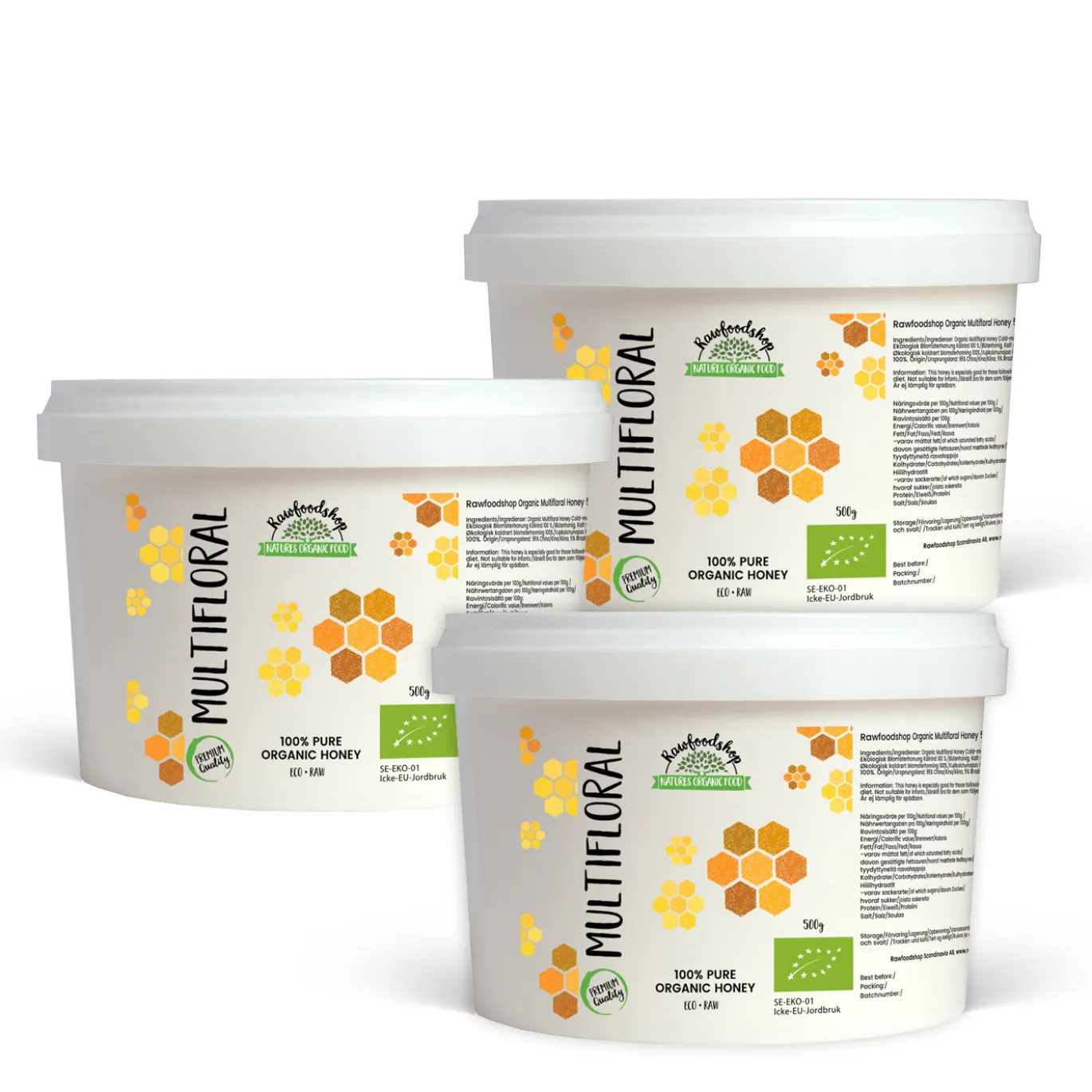 Blomsterhonung Kallrörd EKO 500g x 3 paket