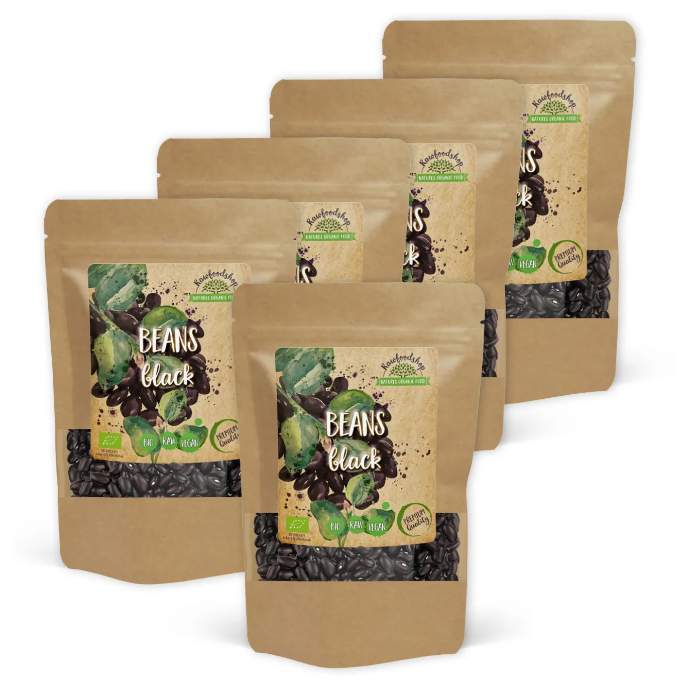 Bönor Svarta EKO 1kg x 5 paket