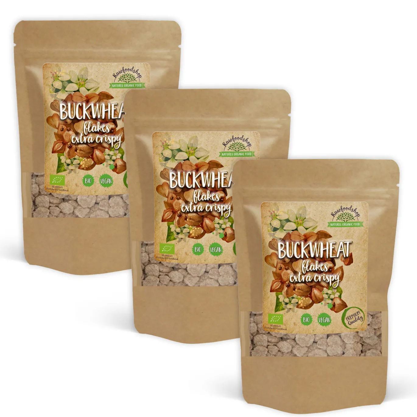 Boveteflakes Krispiga EKO 200g x 3 paket