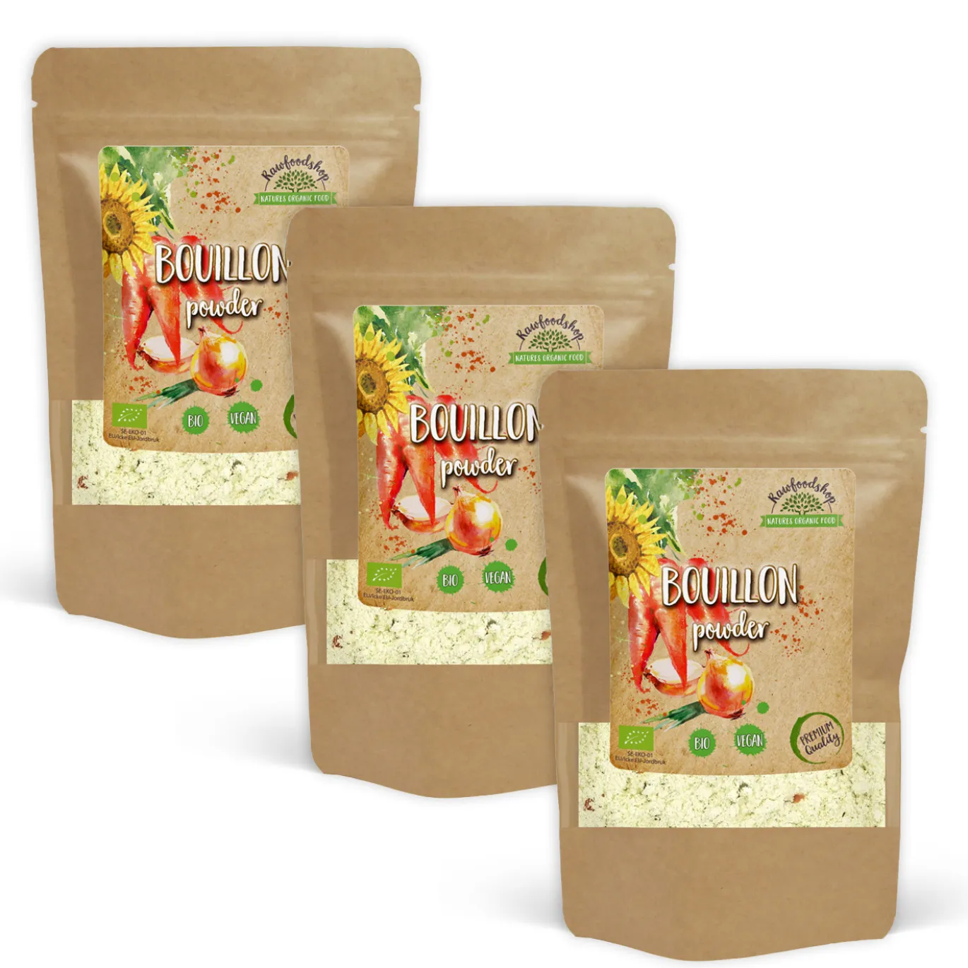 Buljong Socker & Jästfri EKO 220g x 3 paket