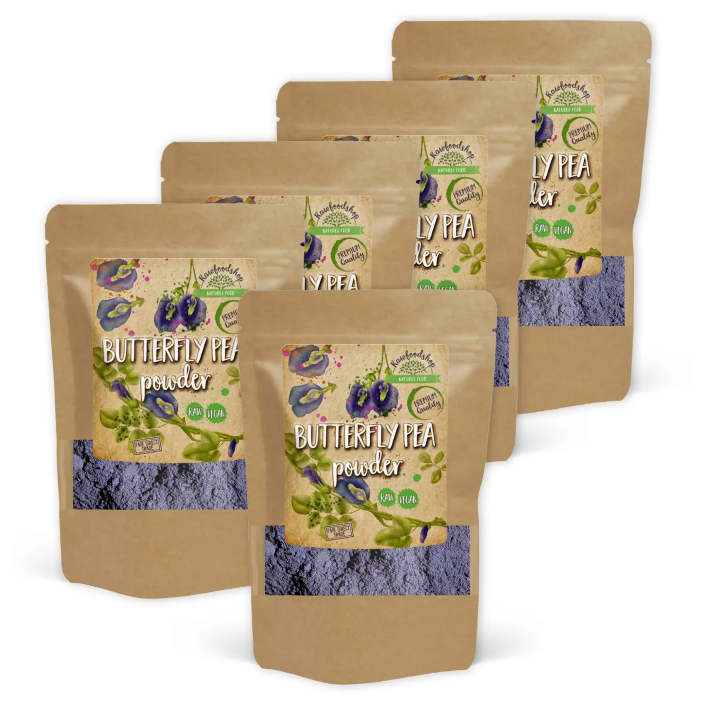 Butterfly Pea RAW 100g x 5 paket