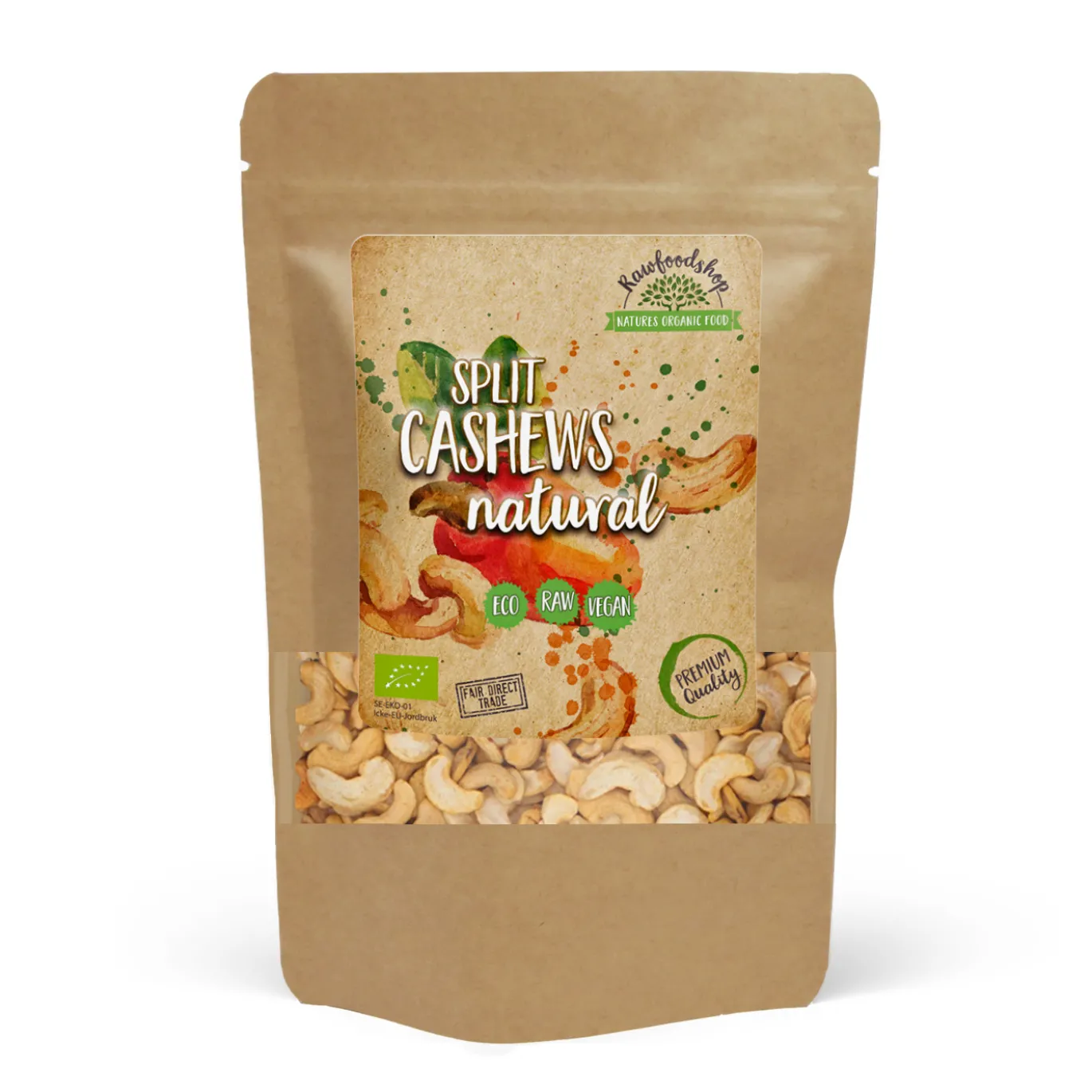 Cashewnötter Delade RAW EKO 500g