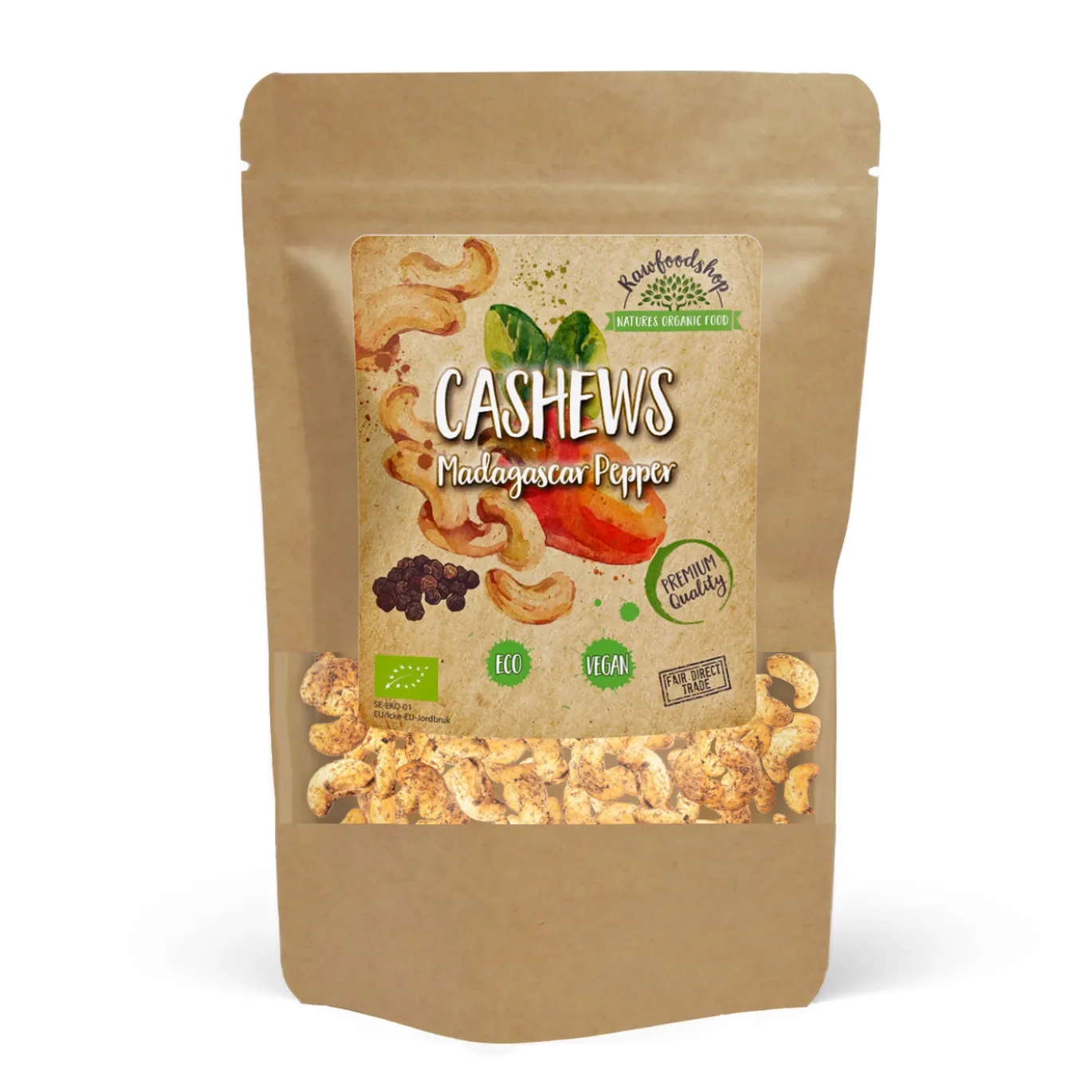 Cashewnötter Madagaskar Peppar EKO 200g