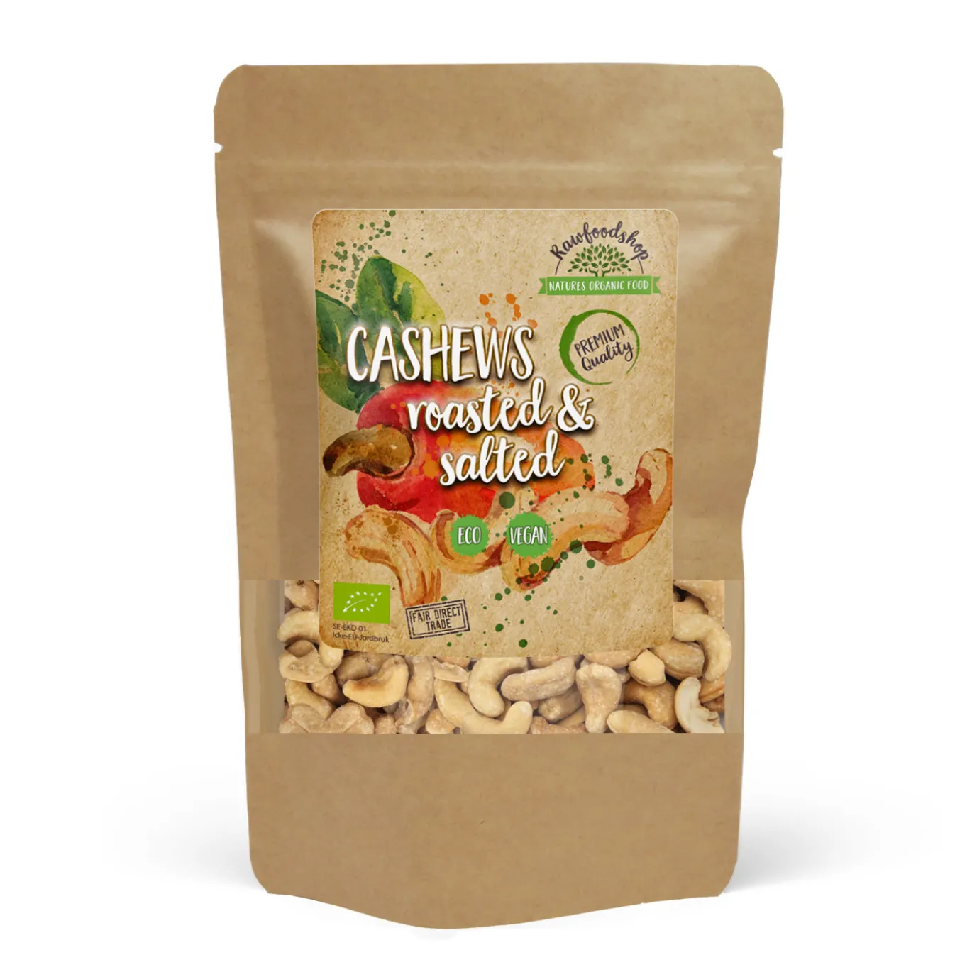 Cashewnötter Rostade & Saltade EKO 200g