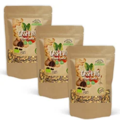 Cashewnötter Svart Vitlök EKO 200g x 3 paket