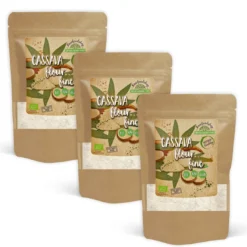 Cassava Mjöl Finmalt EKO 1kg x 3 paket