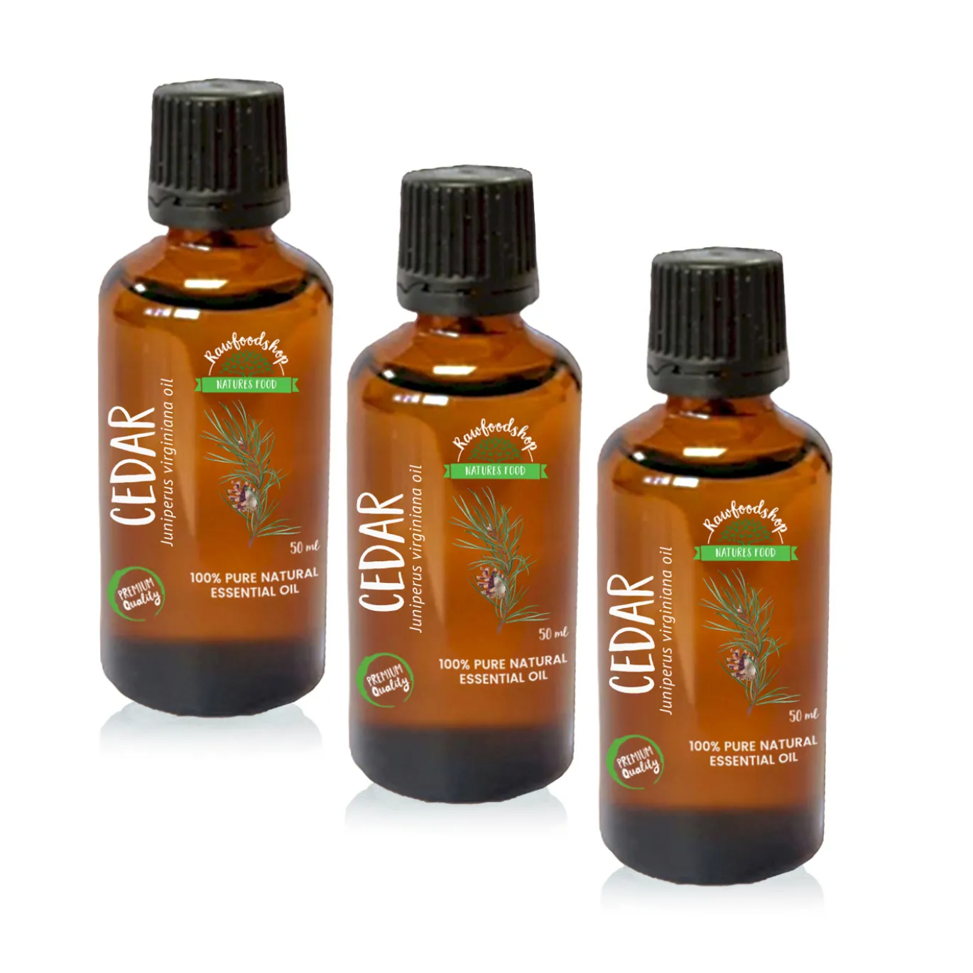 Ceder Eterisk Olja 10ml x 3 flaskor