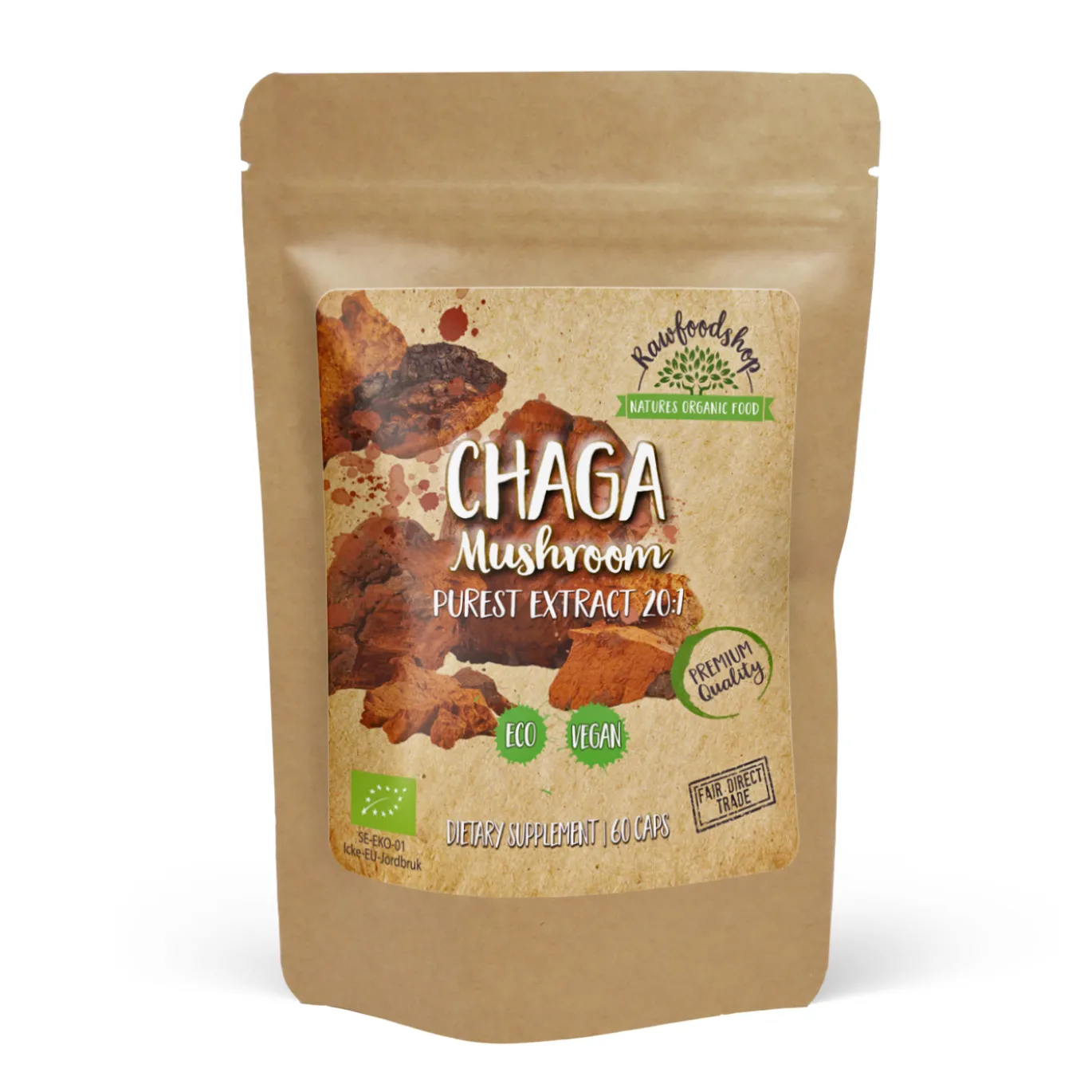Chaga Extract EKO 400mg 60 kapslar