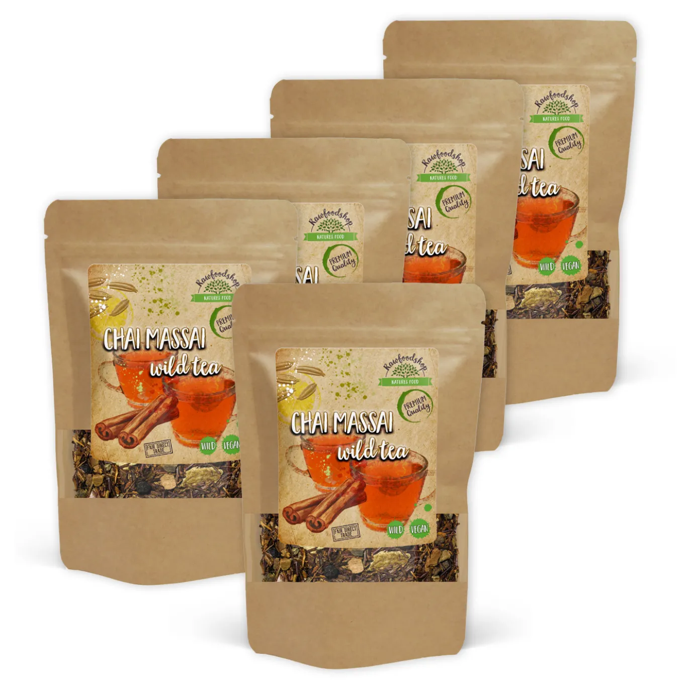Chai Massai Vild Te 100g x 5 paket