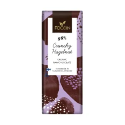 Choklad Krispig Hasselnöt 56% RAW EKO 40g