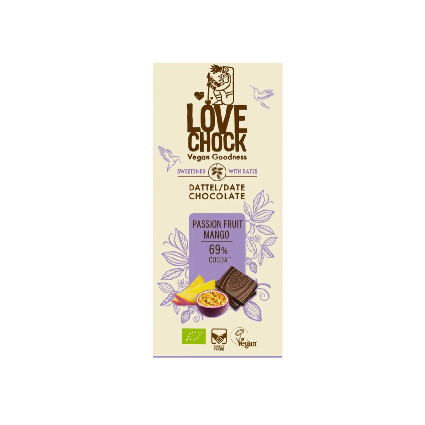 Choklad med Passionsfrukt Mango & Dadlar EKO 70g