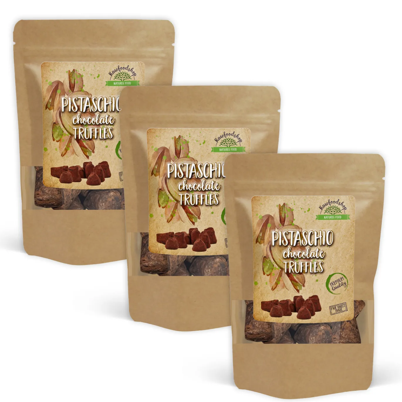 Chokladtryffel Pistage 100g x 3 paket