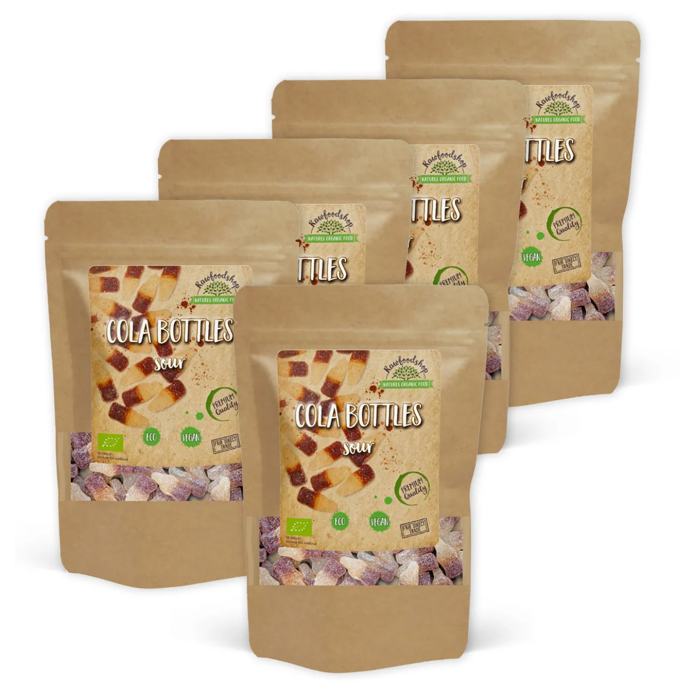 Colaflaskor Sura EKO 100g x 5 paket