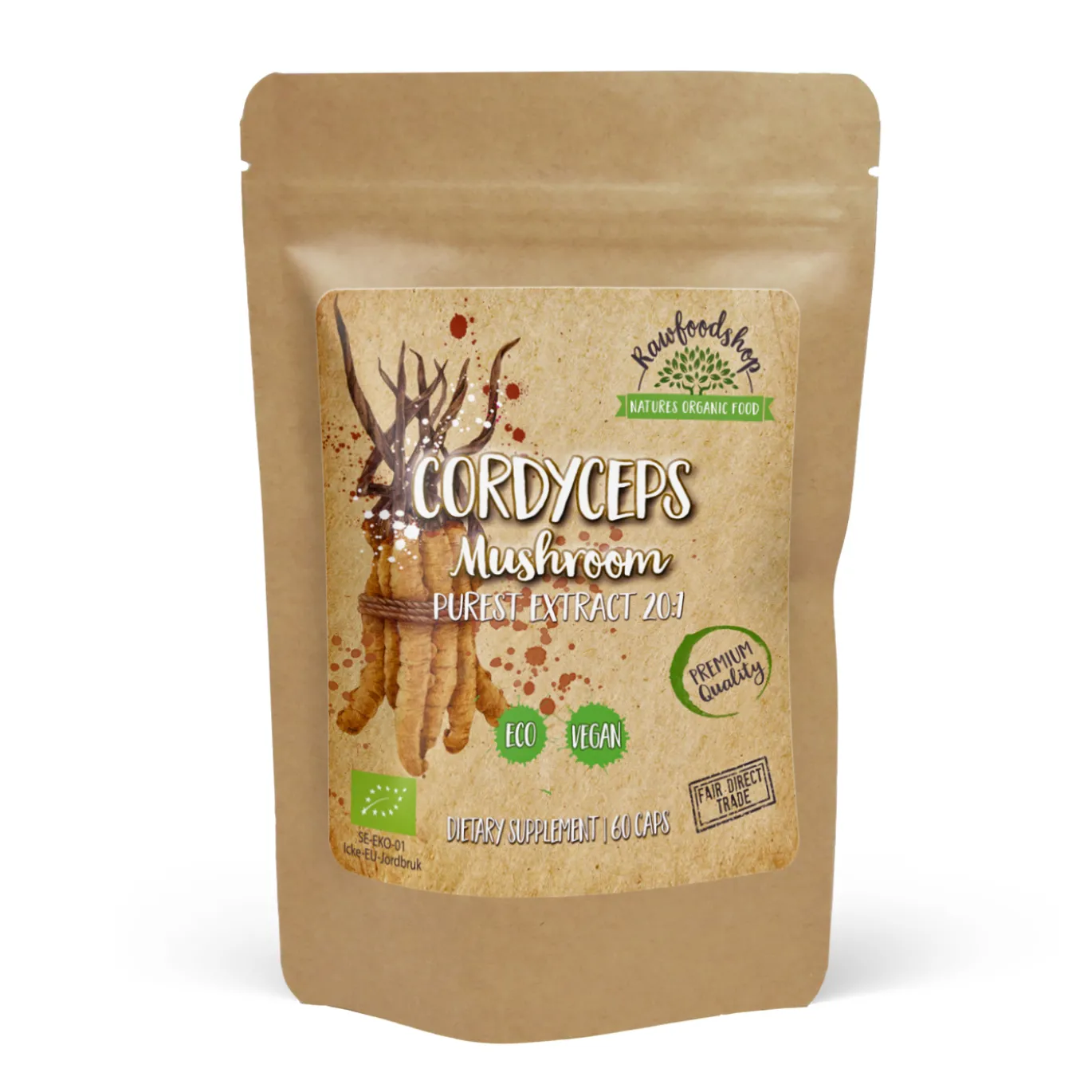 Cordyceps Extract EKO 400mg 60 kapslar