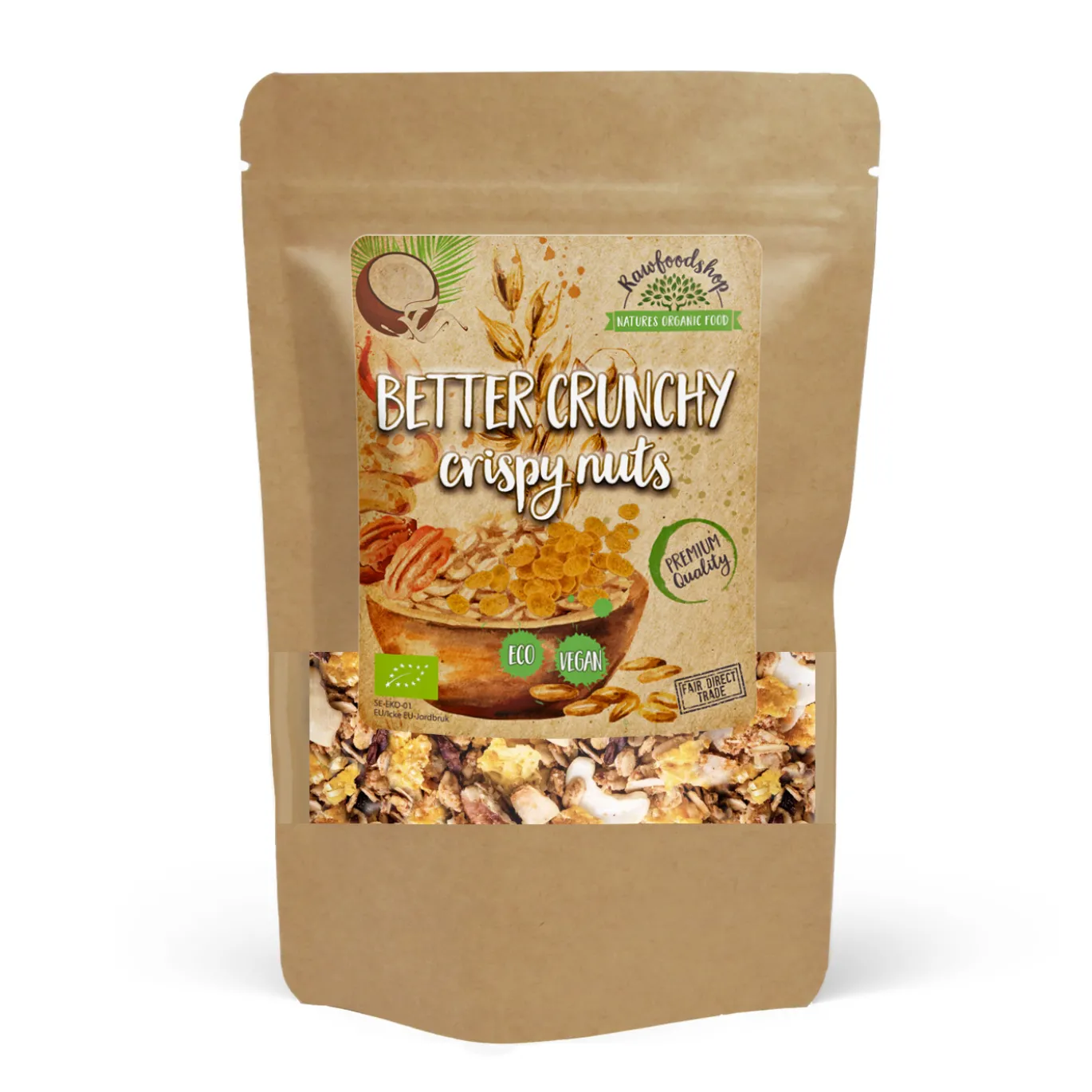 Crunchy Granola nötter & dadlar EKO 400g