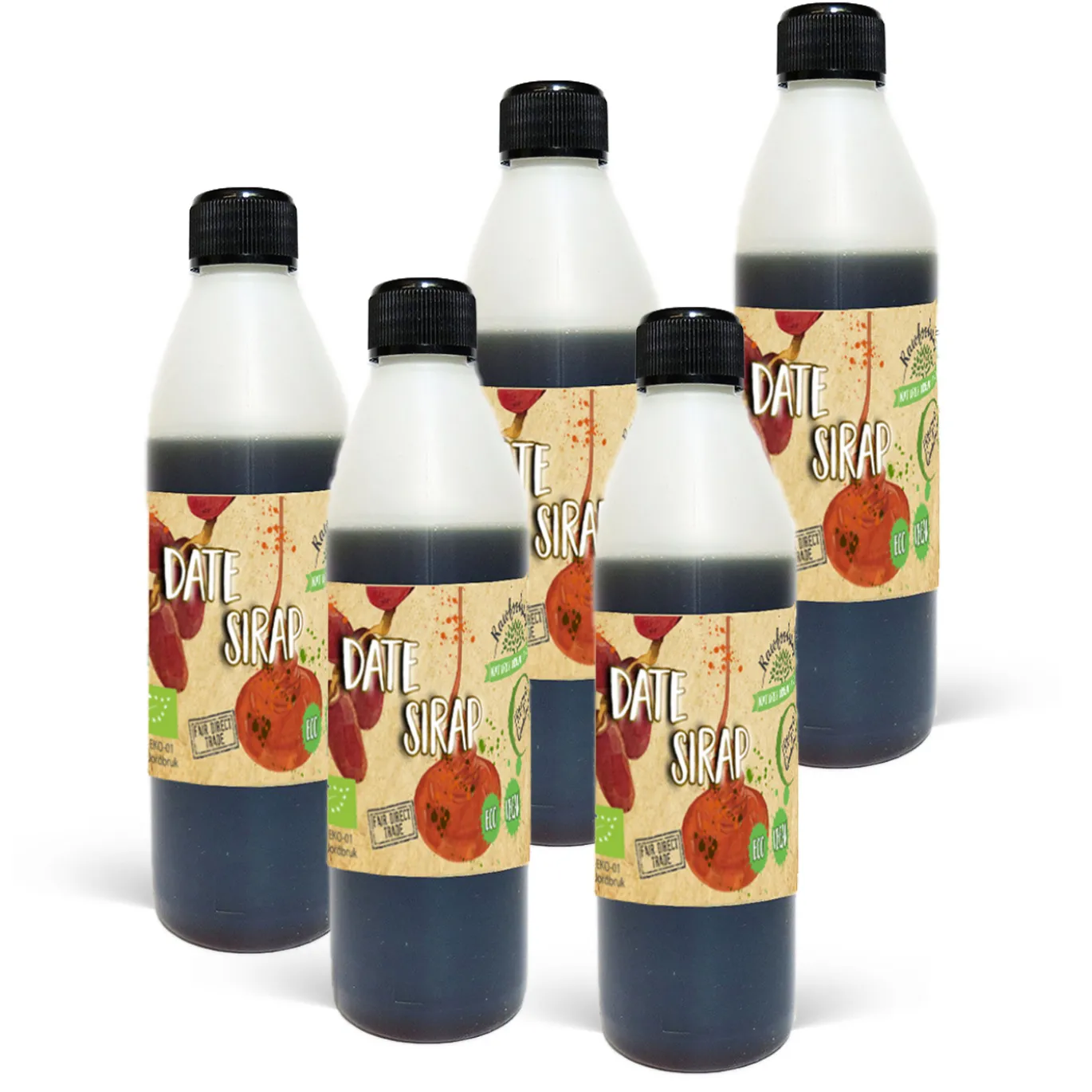 Dadelsirap EKO 500ml x 5 flaskor