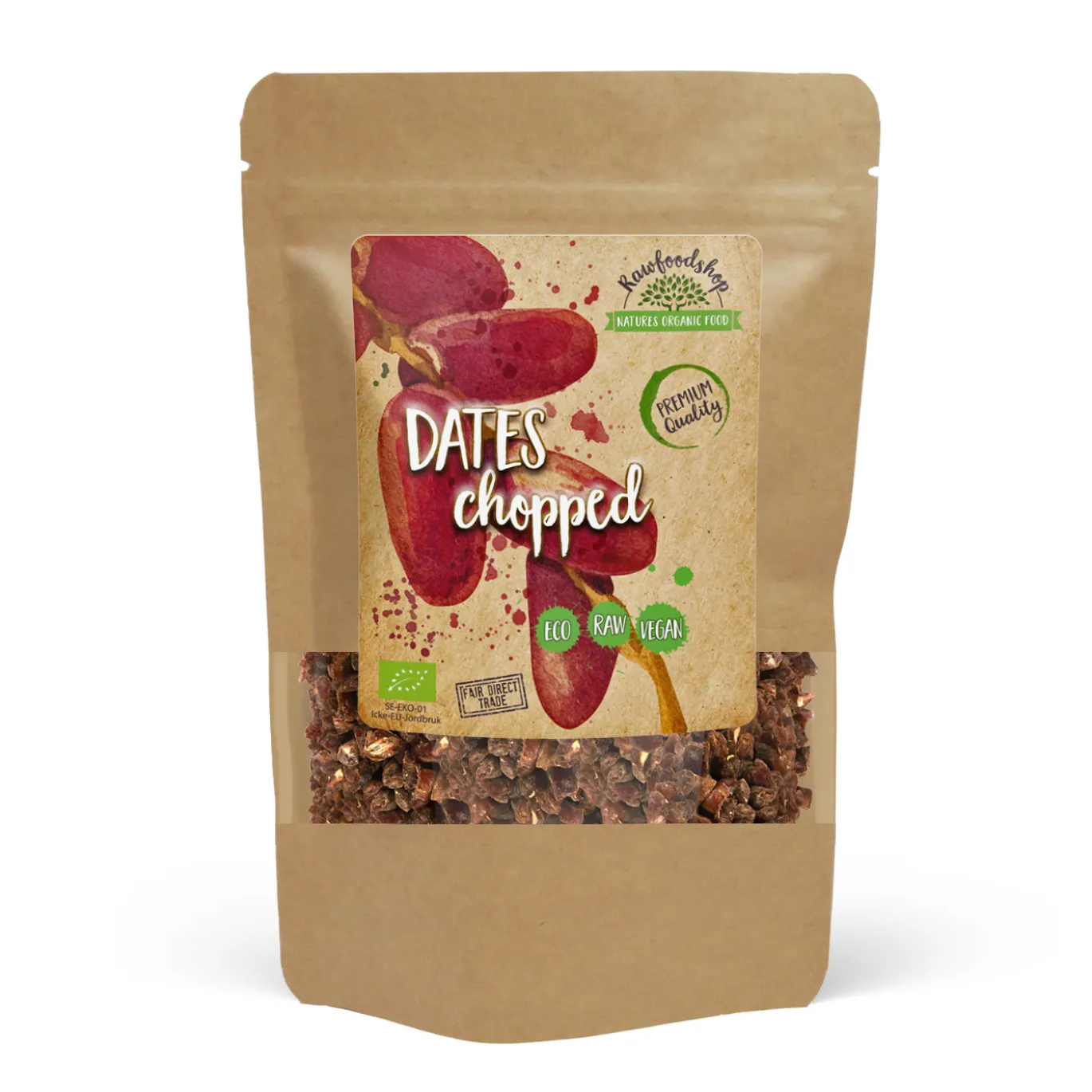 Dadlar Hackade EKO 500g