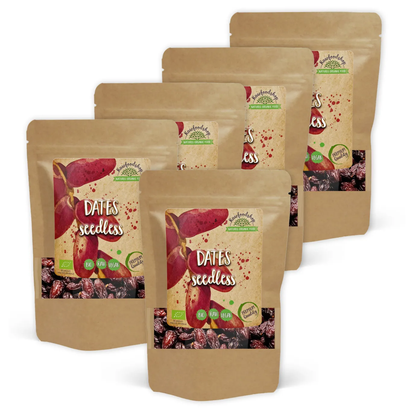 Dadlar urkärnade EKO 500g x 5 paket