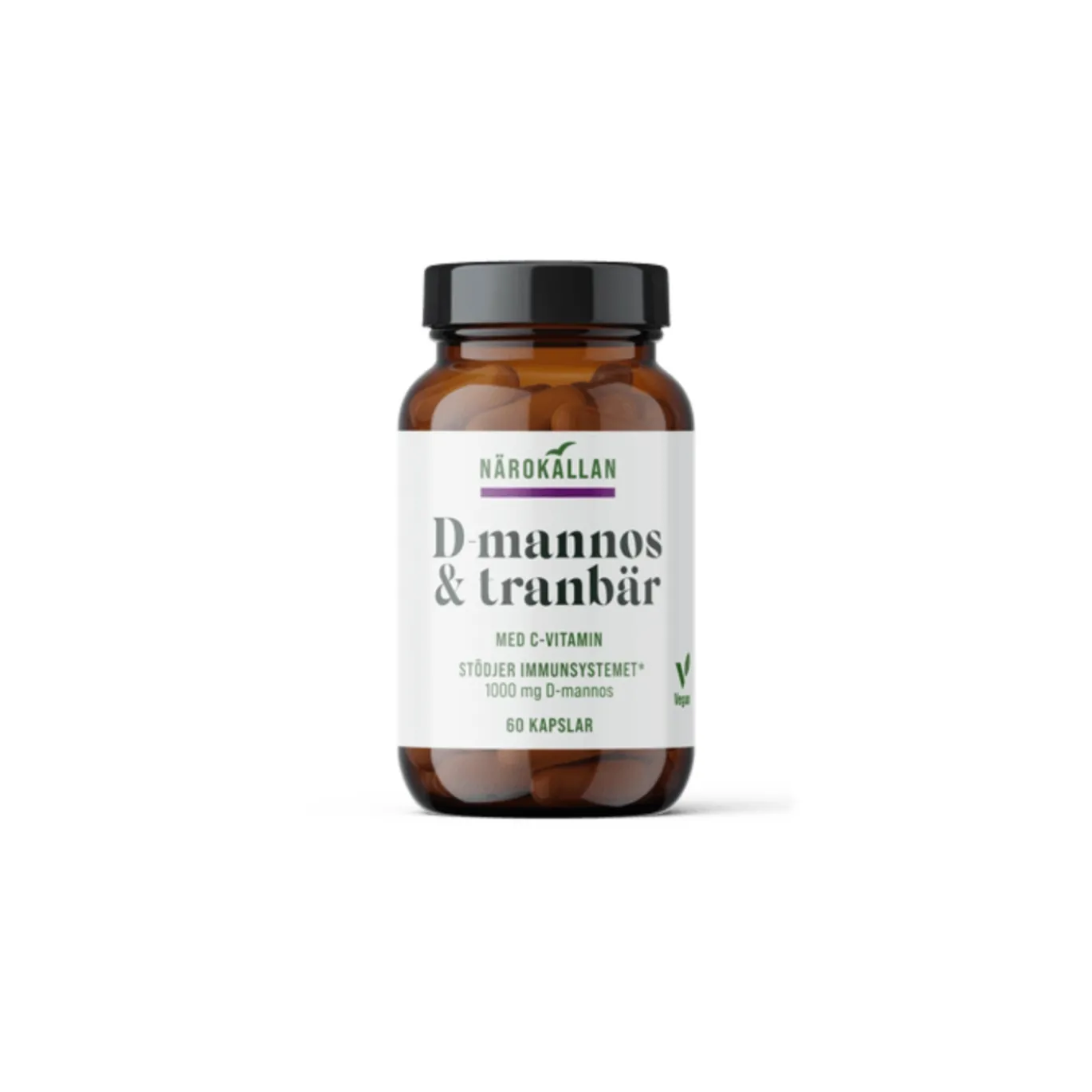 D-Mannos + Tranbär 60 kapslar