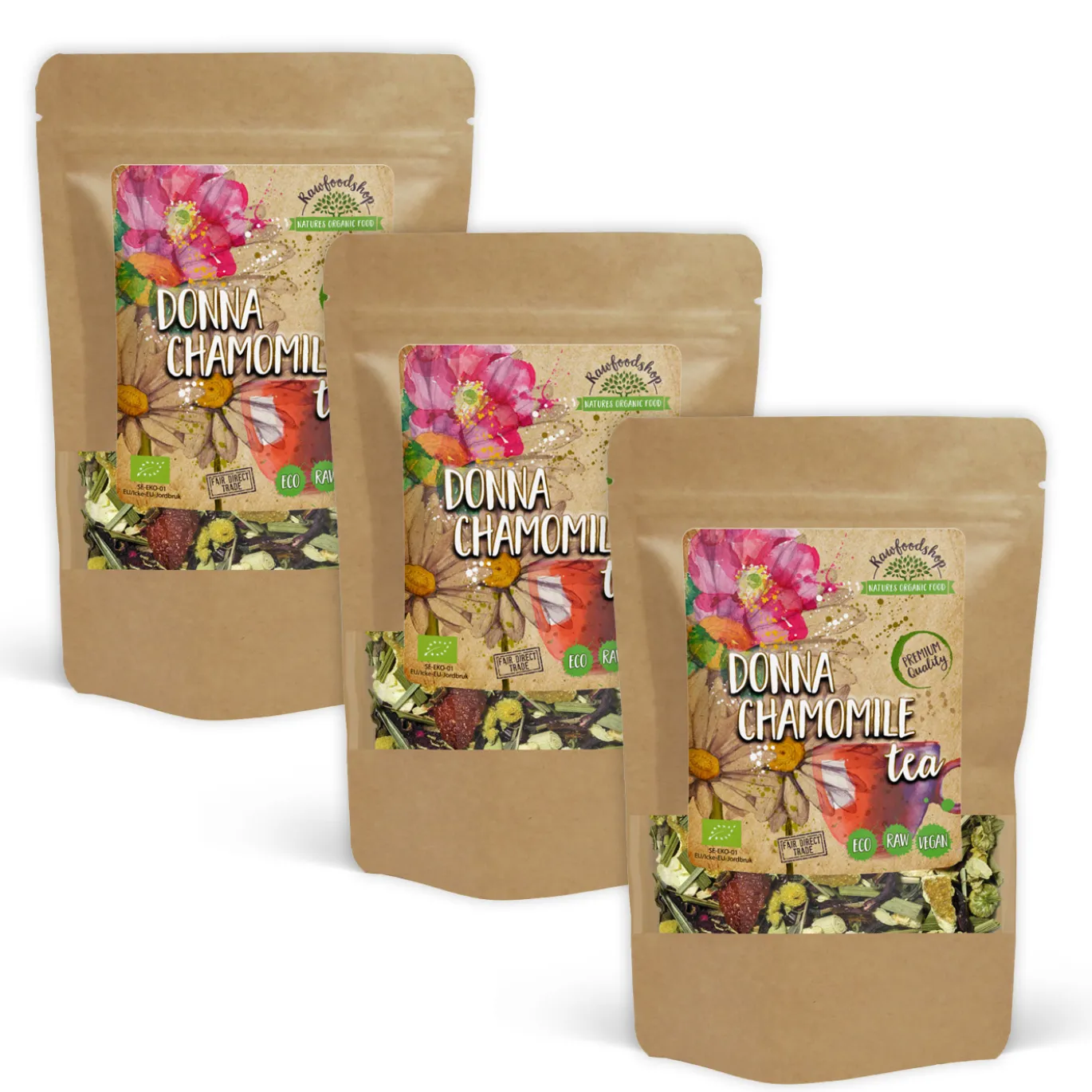 Donna Kamomill Te EKO 100g x 3 paket