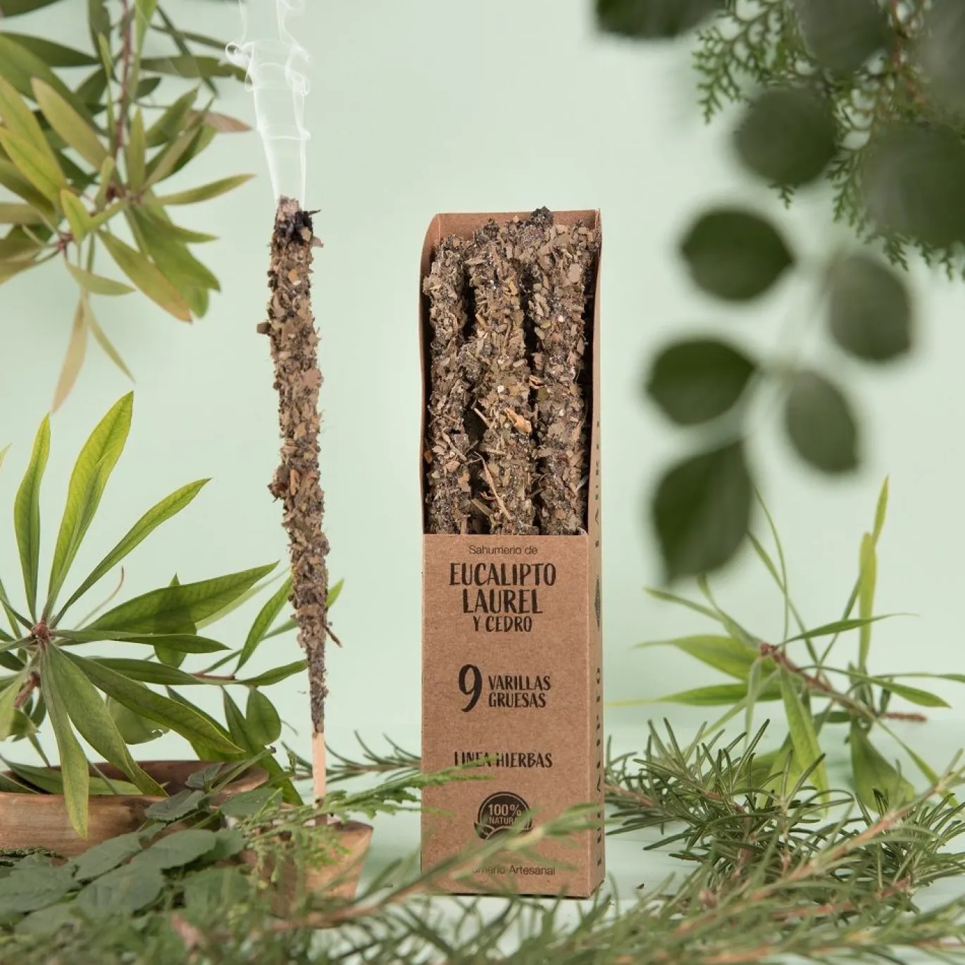 Eukalyptus, Ceder, Lagerblad & Frankincense rökelsepinnar 9st