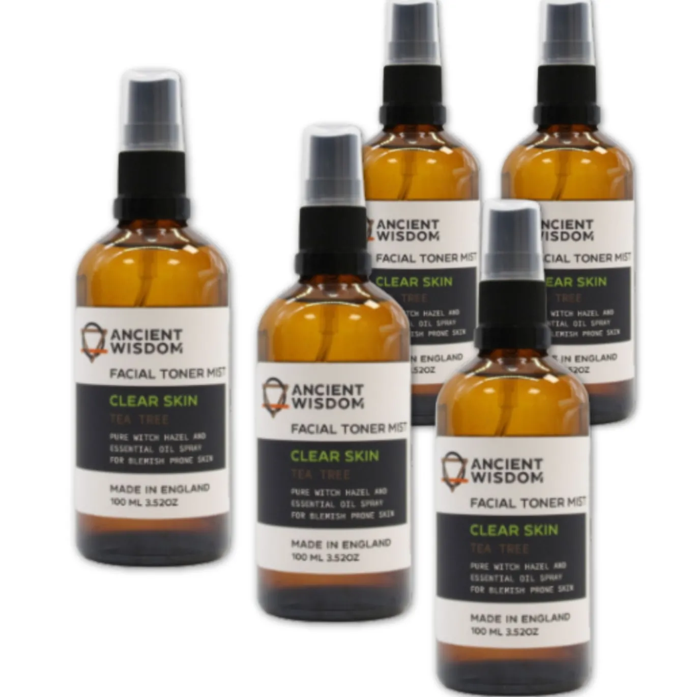 Face Mist Witch Hazel & Tea Tree 100ml x 5 st