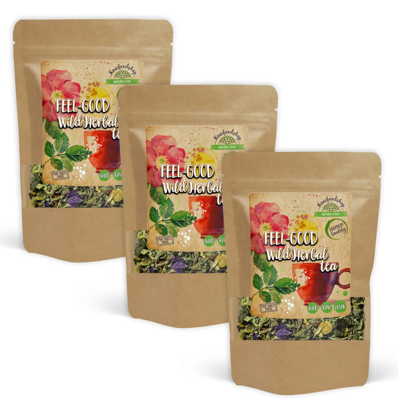 Feel Good Vild Örtte 100g x 3 paket
