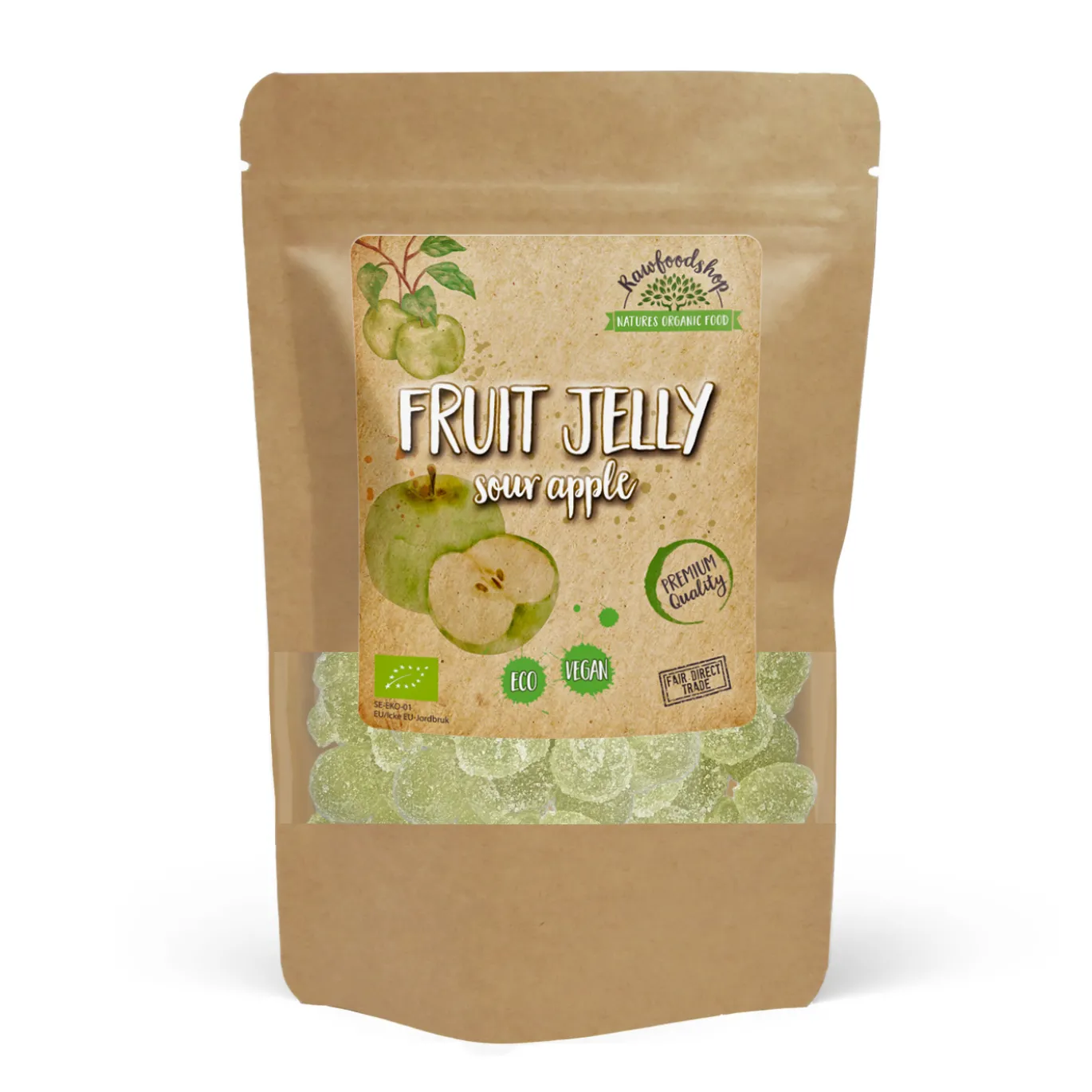Fruktgelé Syrligt äpple EKO 100g