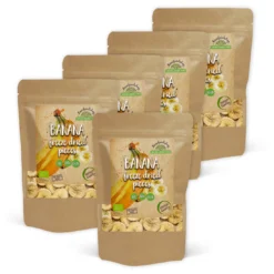 Frystorkad Banan i Bitar EKO 100g x 5 paket