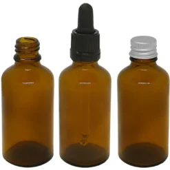 Glasflaska Brun 50ml