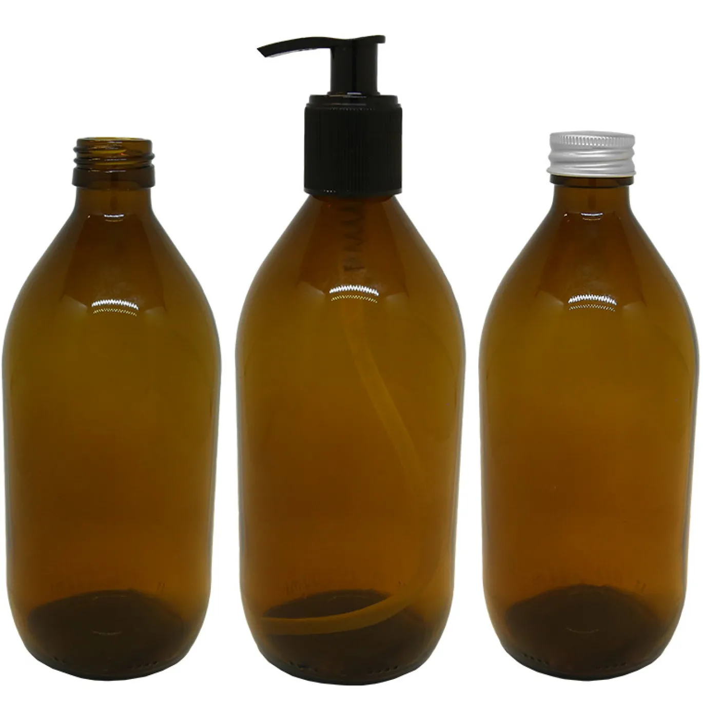 Glasflaska Brun 500ml
